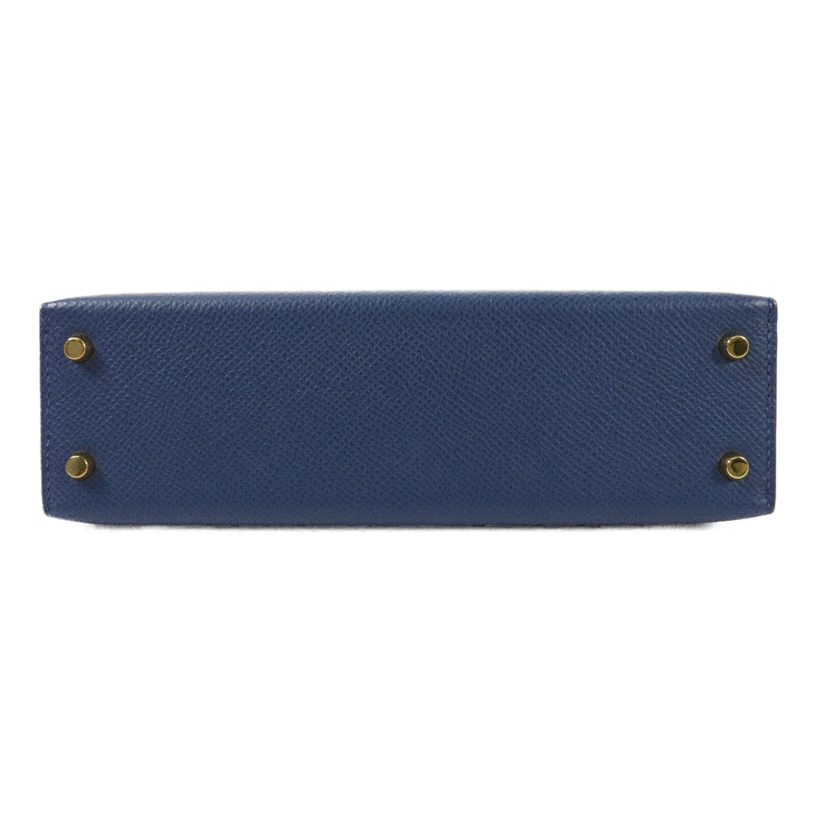 HERMES Epsom皮革Mini Kelly II Touch手挽肩背兩用袋Deep Blue