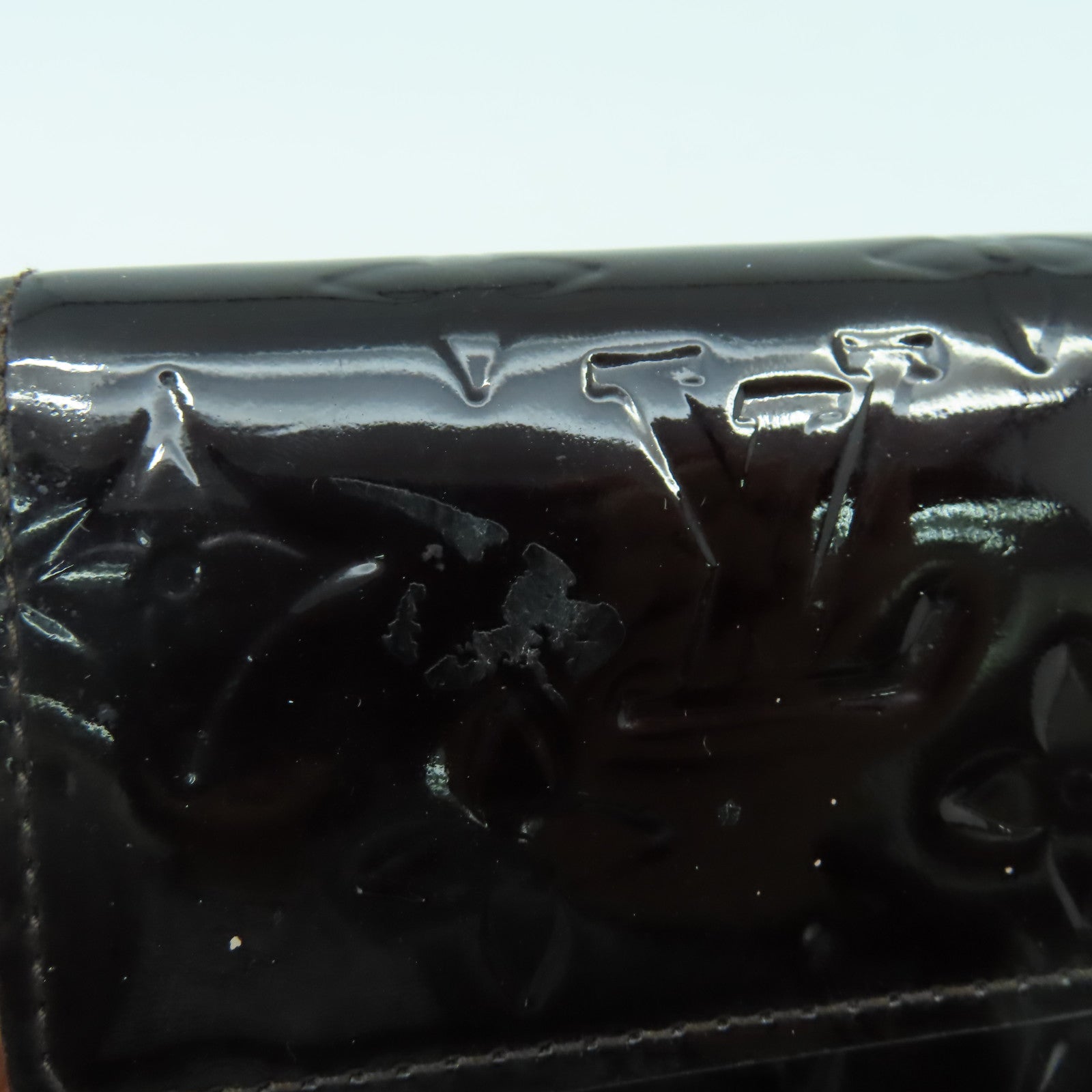 LOUIS VUITTON 【激減優惠】Monogram Vernis Portefeuille Sarah金扣長錢包酒紅色