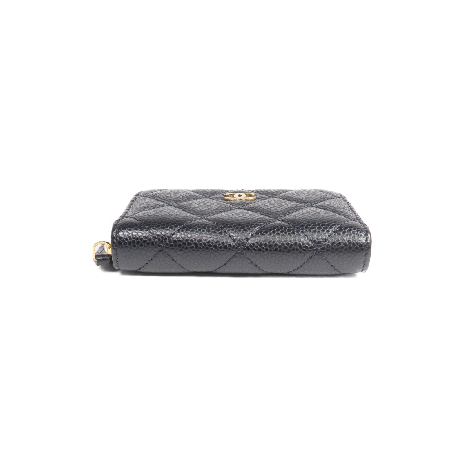 CHANEL 牛皮皮革Card/Coin Case金扣零錢包/卡片套