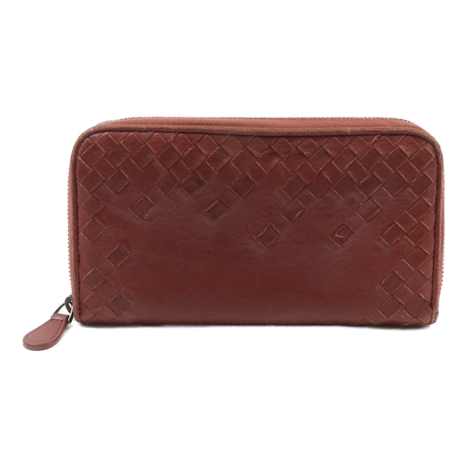 BOTTEGA VENETA 【激減優惠】織紋皮革Zipper Long Wallet長錢包