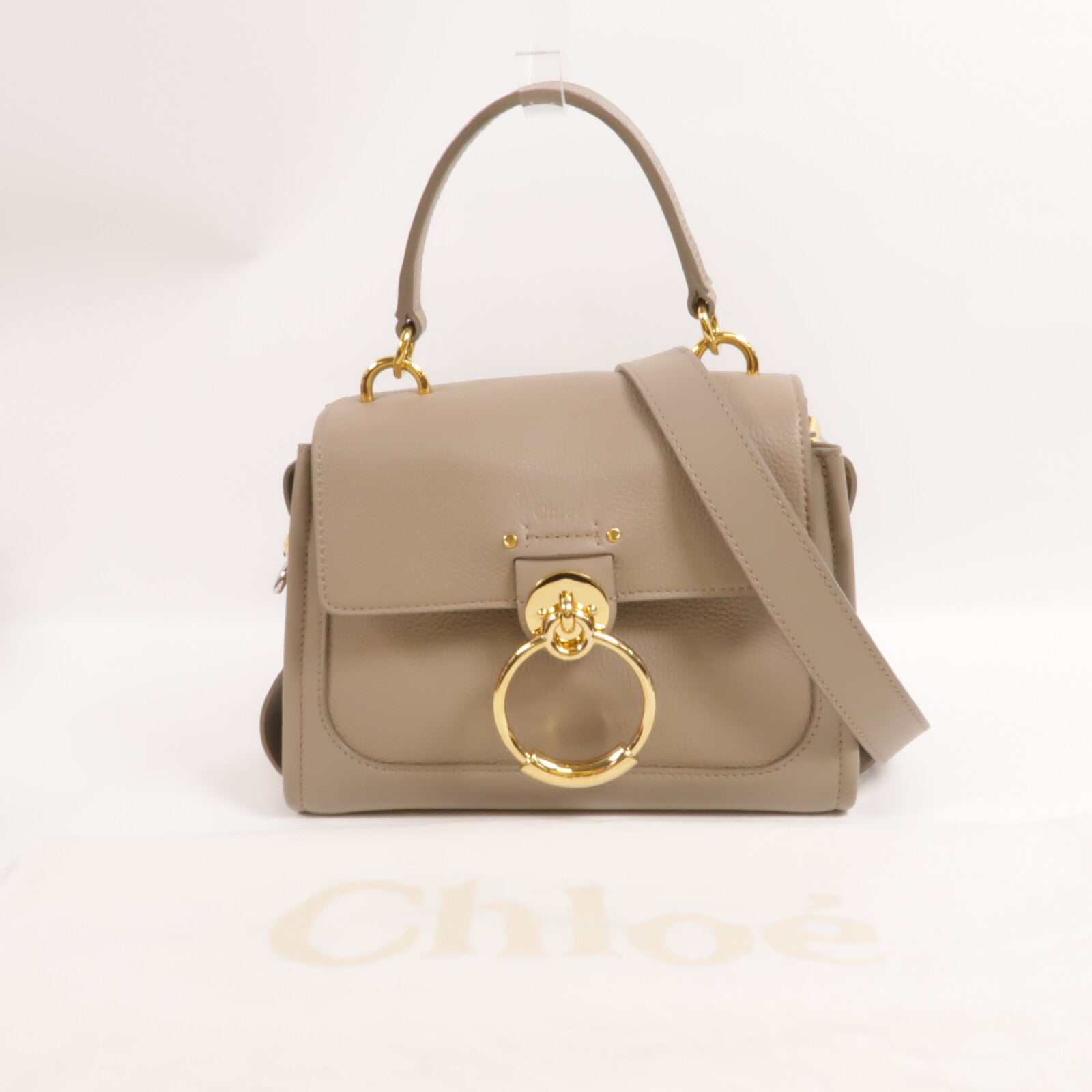 Chloe 牛皮皮革Mini Tess Day手挽肩背兩用袋