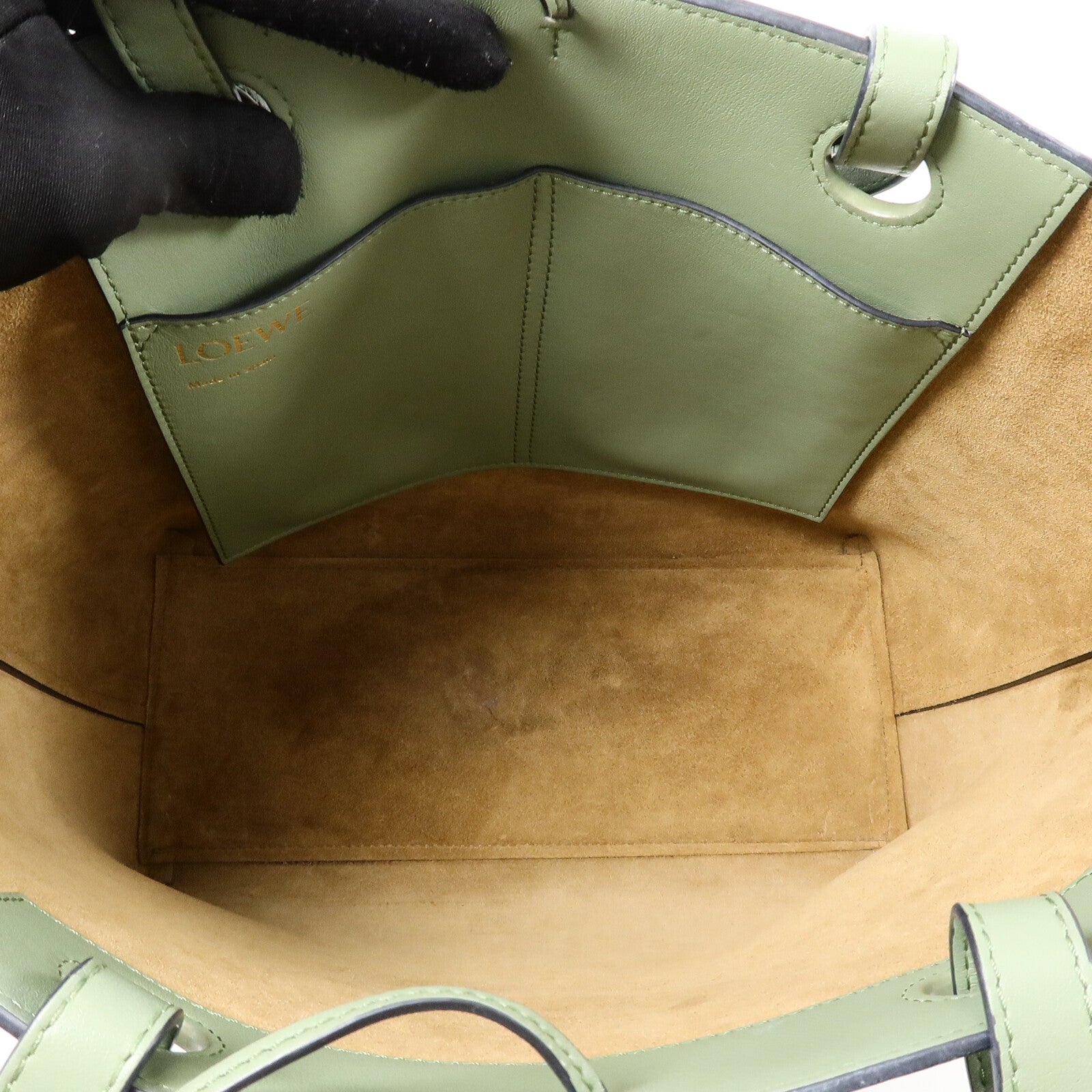 LOEWE 牛皮皮革Anagram Tote Bag手挽袋