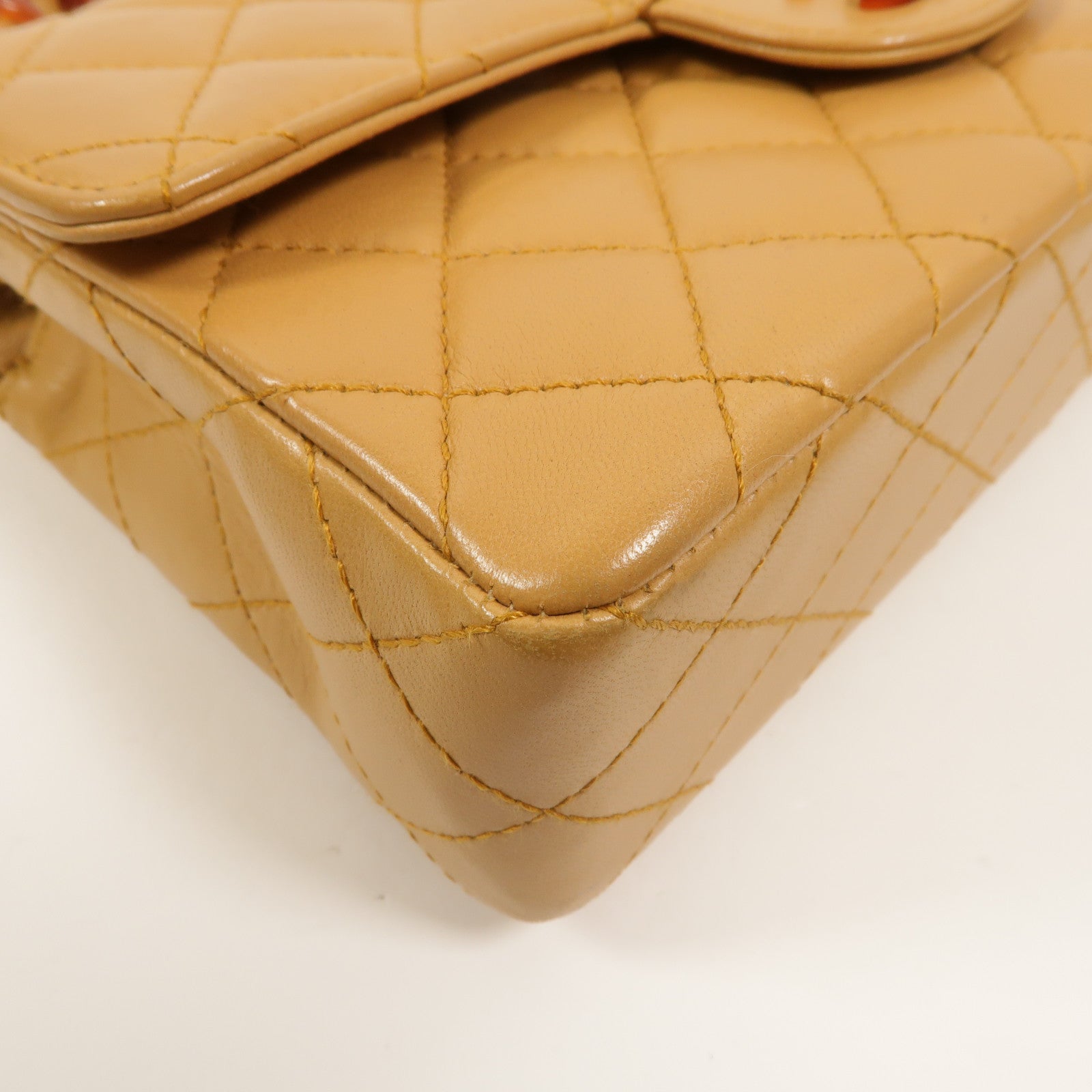 CHANEL 羊皮皮革Vintage Chain Shoulder鏈帶肩背袋