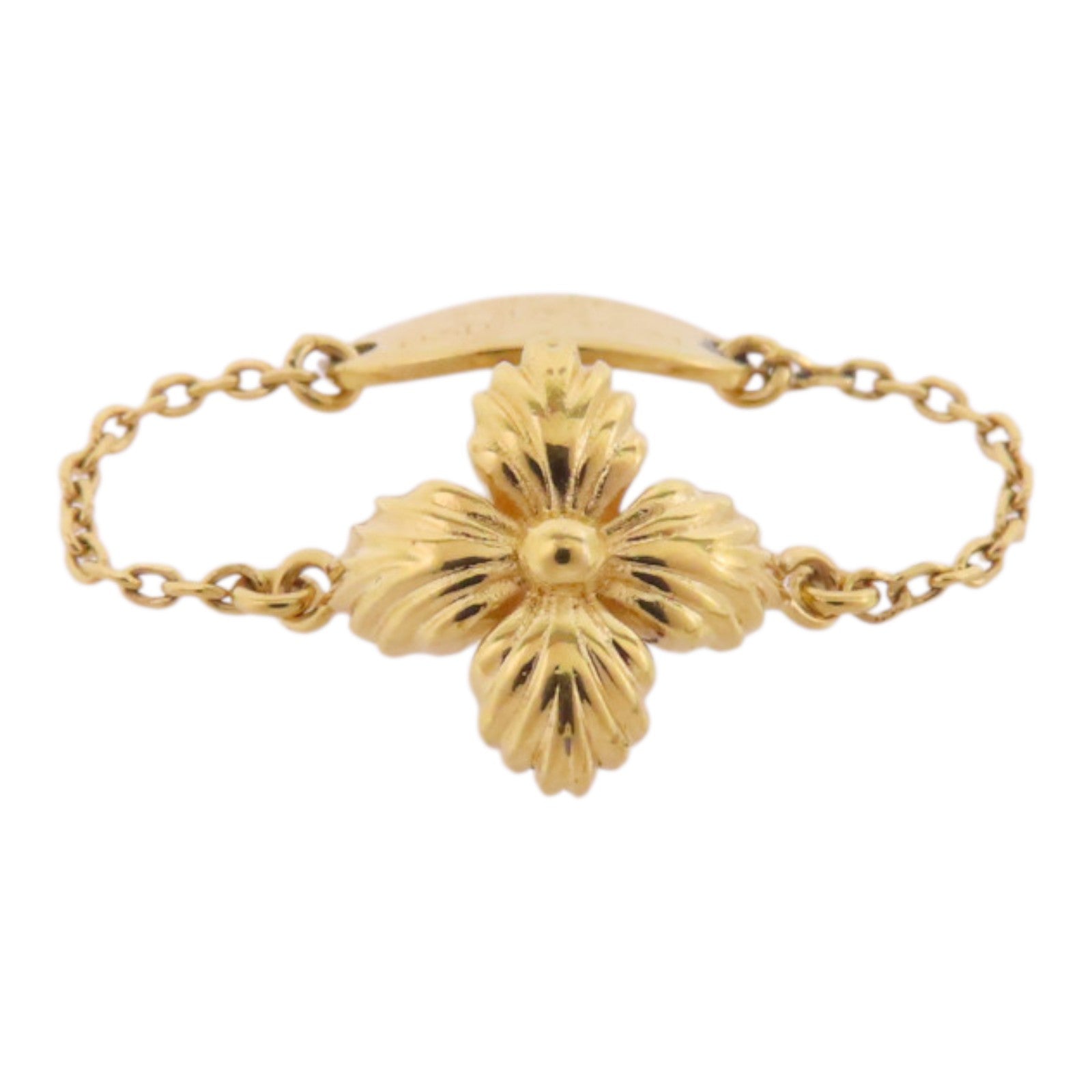 LOUIS VUITTON 金屬/水鑽Burg/Blooming/Strass Ring戒指US#7.5/US#9