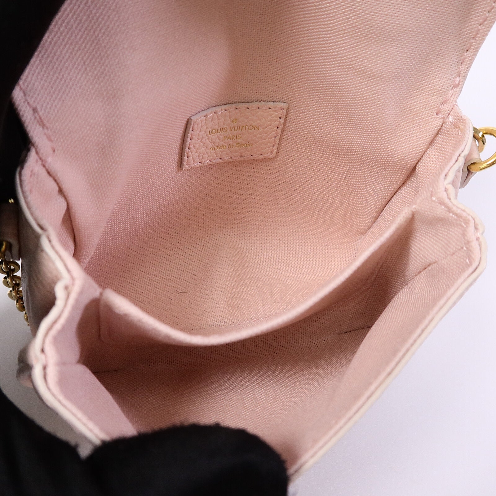 LOUIS VUITTON Monogram Empreinte Micro Metis鏈帶肩背袋