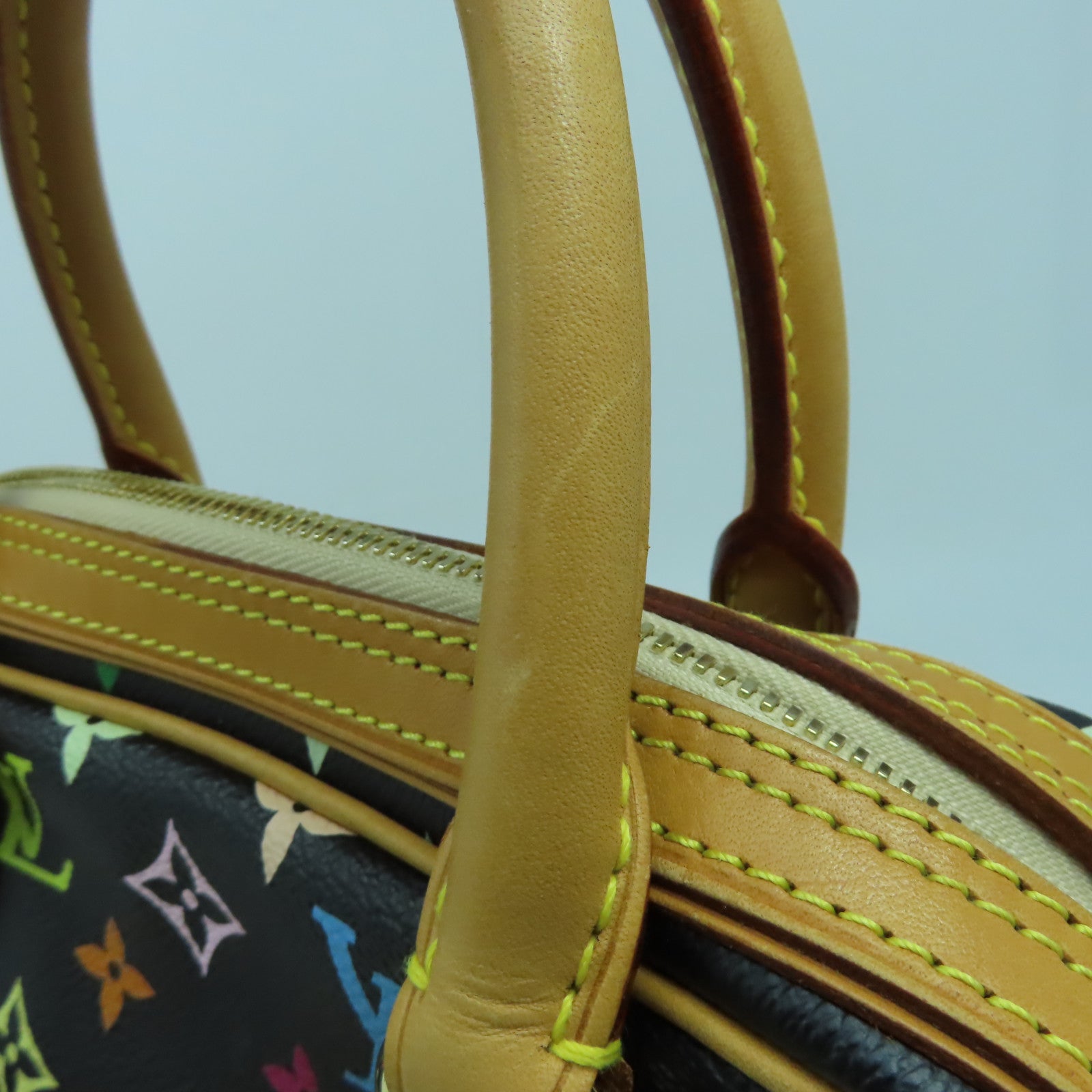 LOUIS VUITTON 【激減優惠】Monogram Multicolore Priscilla金扣手挽袋黑色