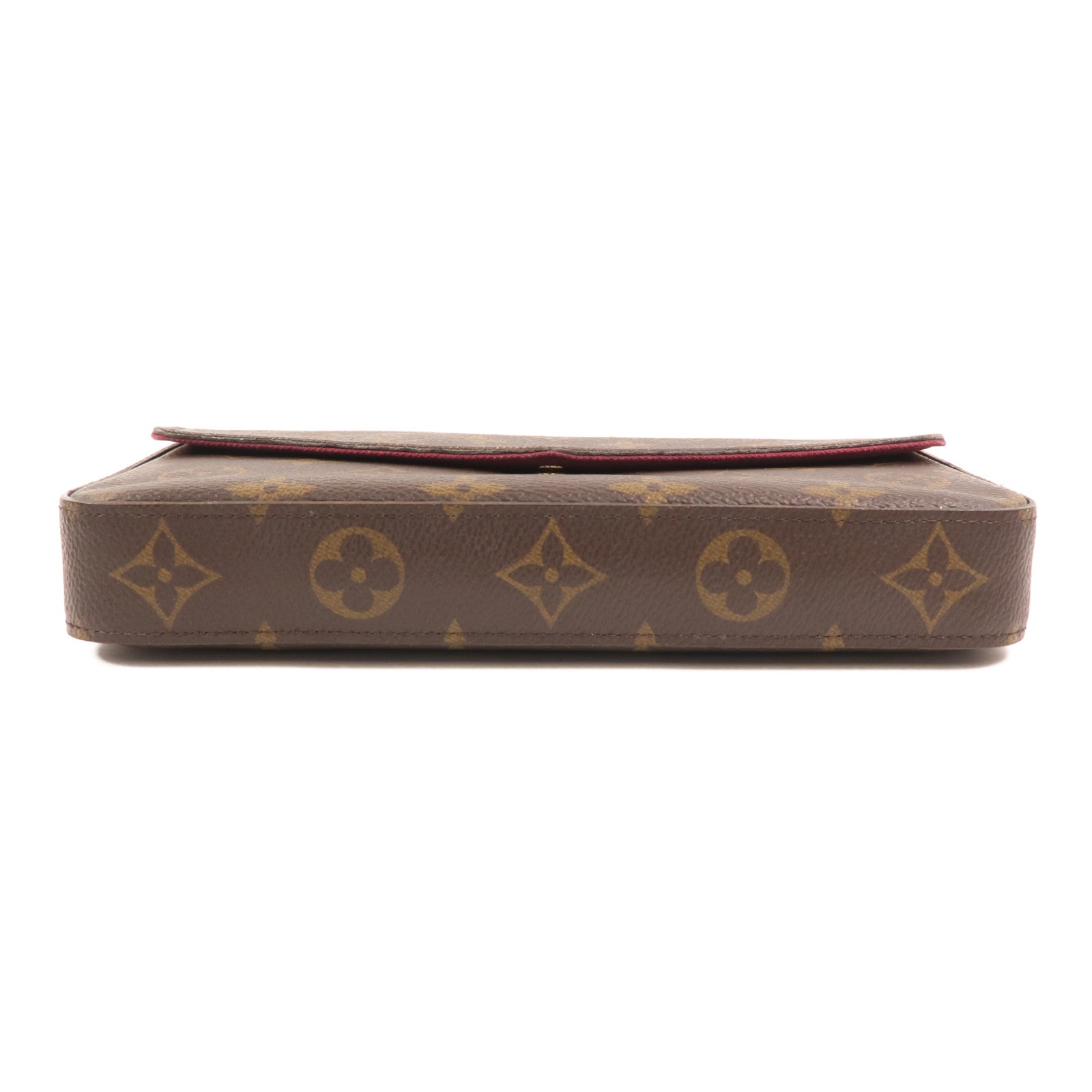 LOUIS VUITTON Monogram Pochette Felicie金扣鏈帶肩背袋