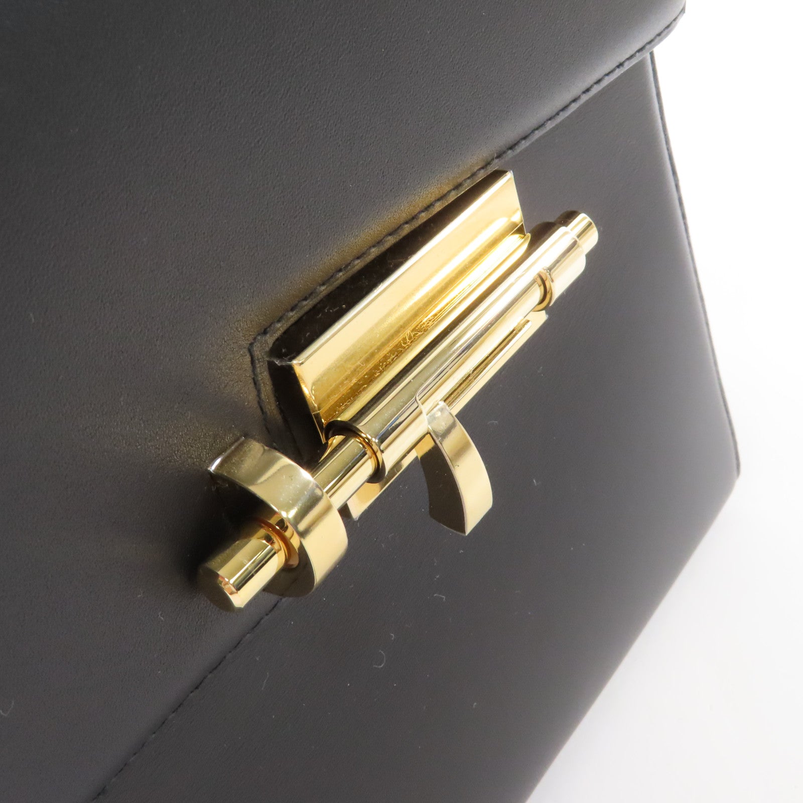 HERMES 【激減優惠】Swift皮革Verrou 23 Shoulder Bag金扣肩背袋Noir/黑色