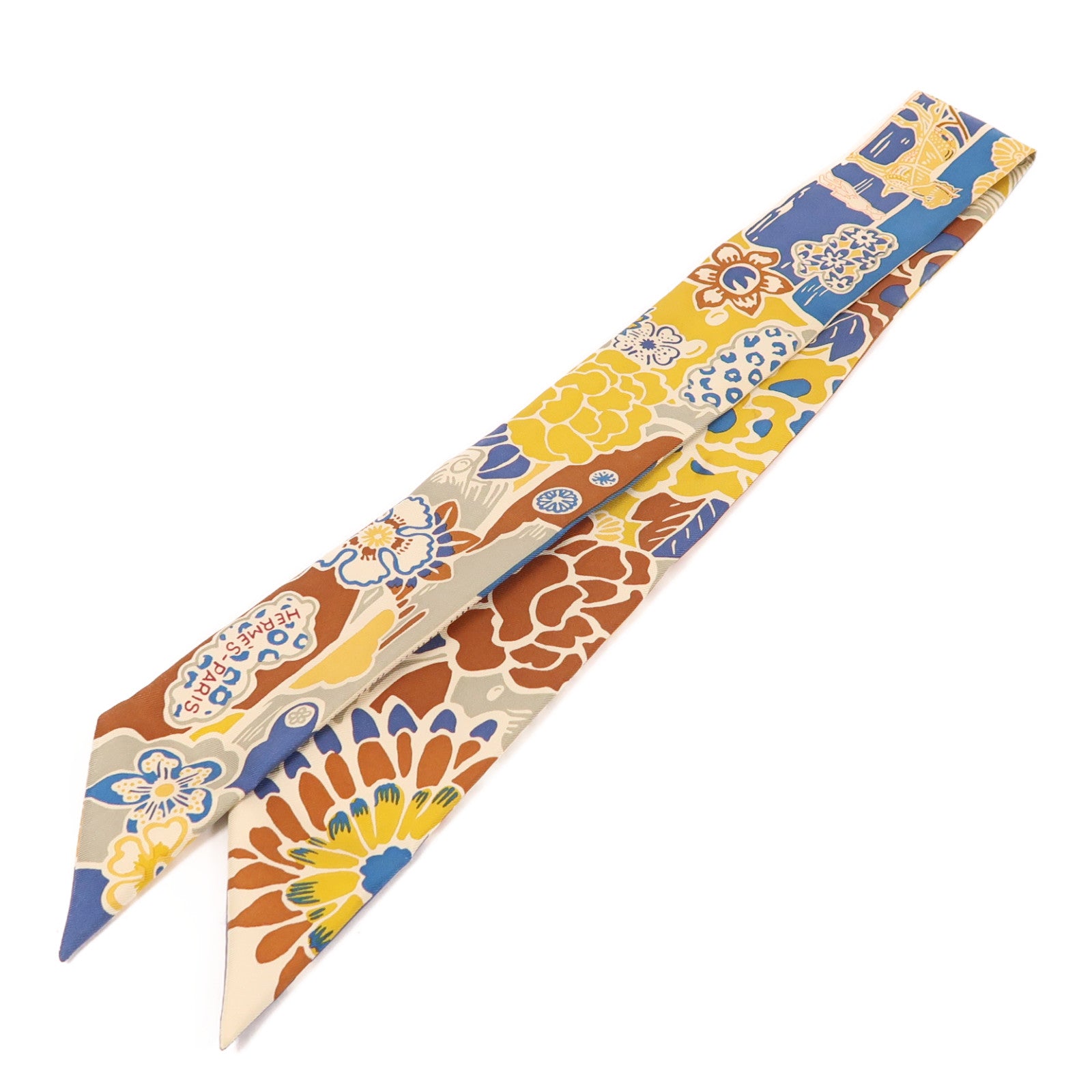 HERMES 絲質Twilly絲巾