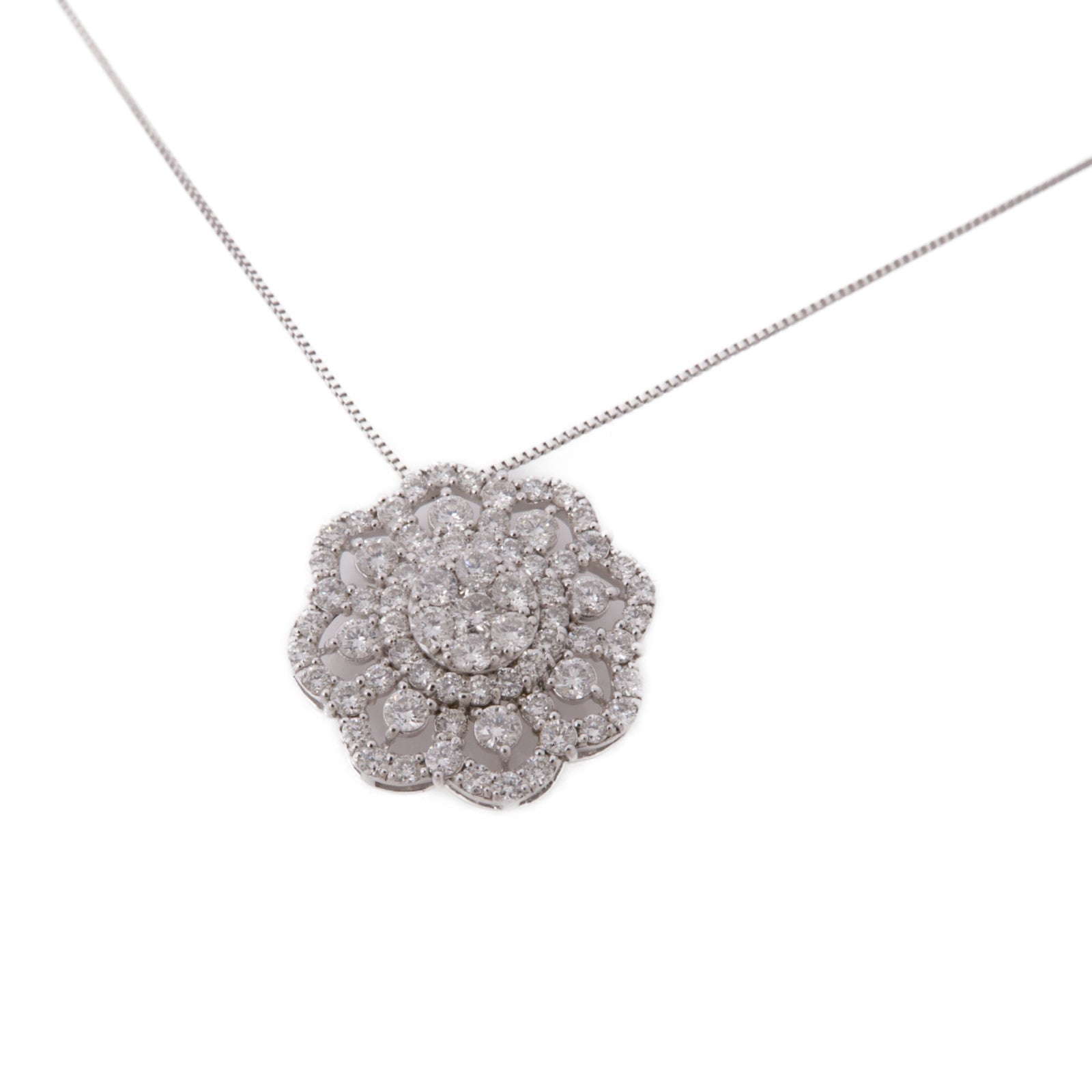 JEWELRY 18K白金Diamond Necklace鑽石項鍊