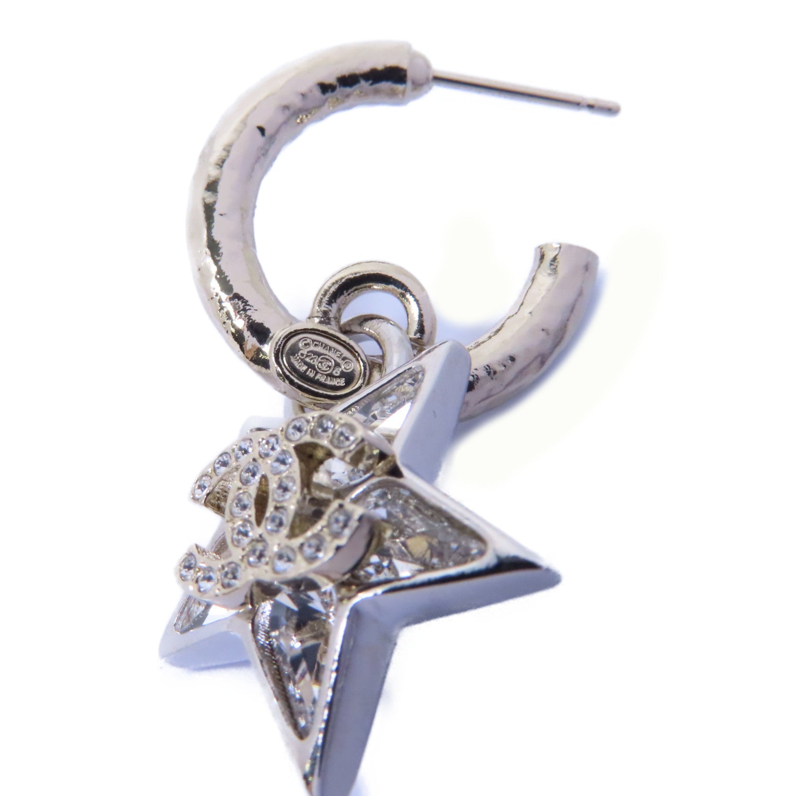 CHANEL 【激減優惠】PVC/金屬Earrings耳環透明/金色