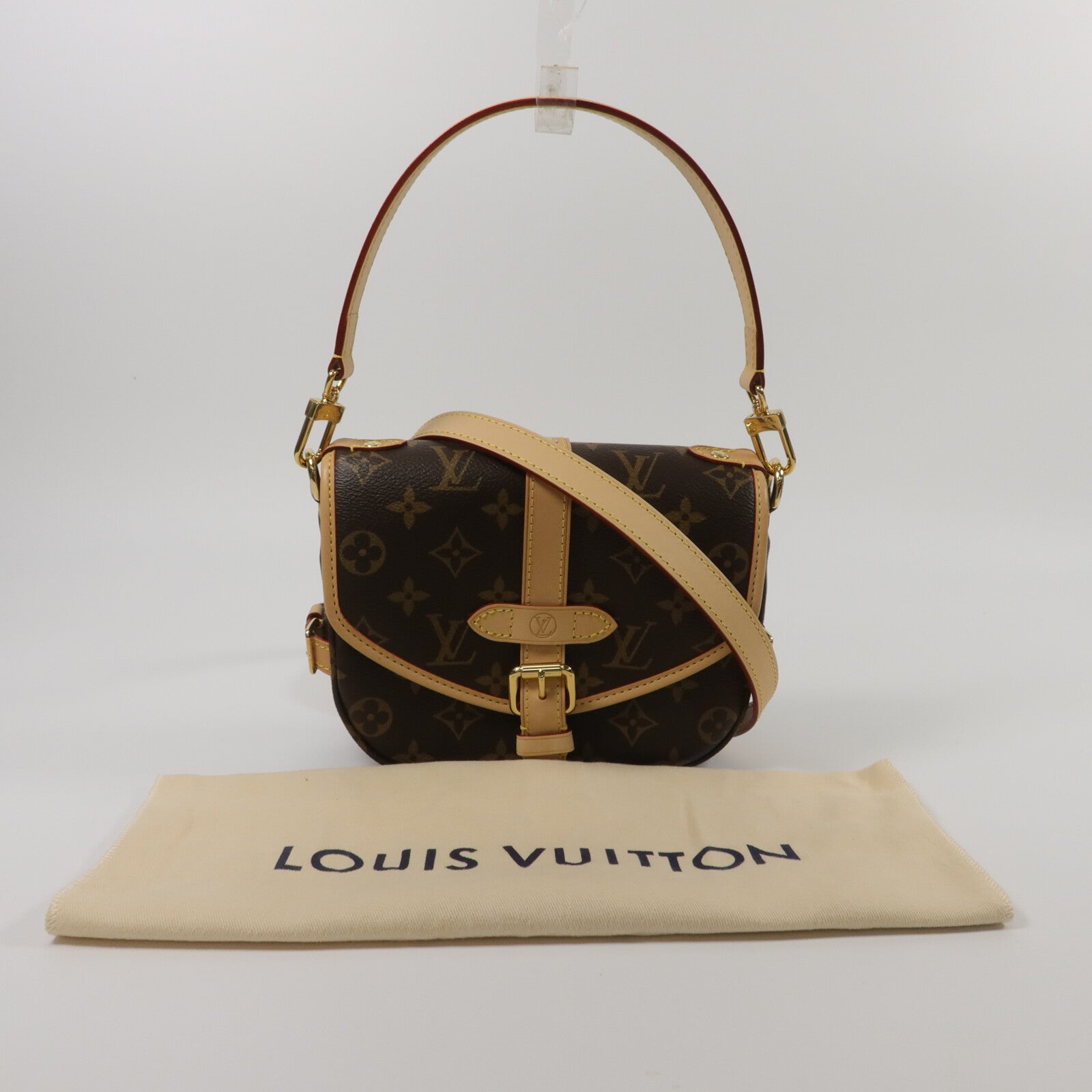 LOUIS VUITTON Monogram Saumur BB手挽肩背兩用袋
