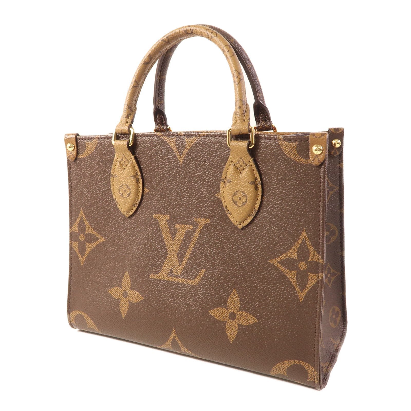 LOUIS VUITTON LV GHW On The Go PM 2 Way Bag M46373 Monogram Giant Brown