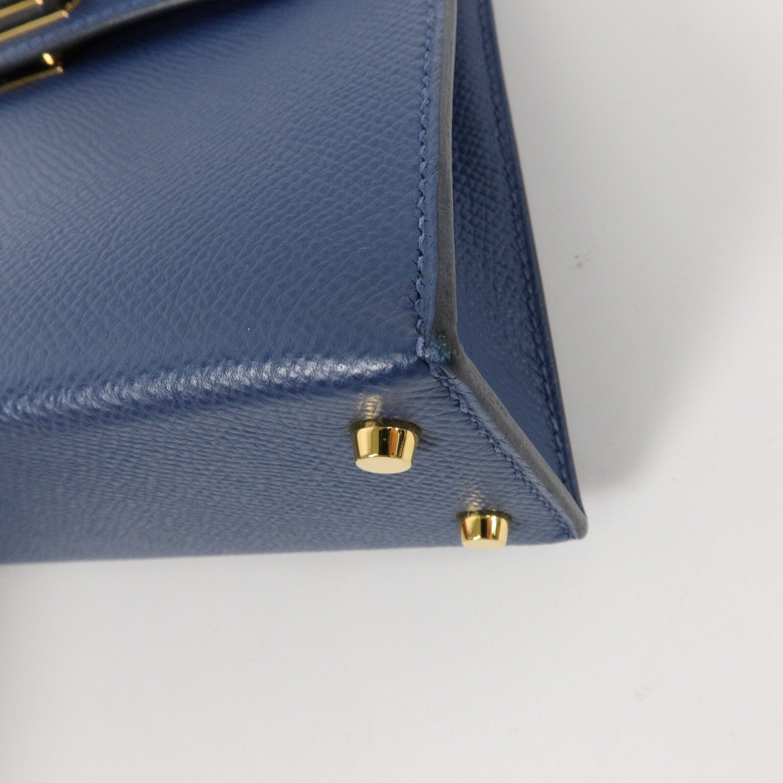 HERMES Epsom皮革Mini Kelly II Touch手挽肩背兩用袋Deep Blue