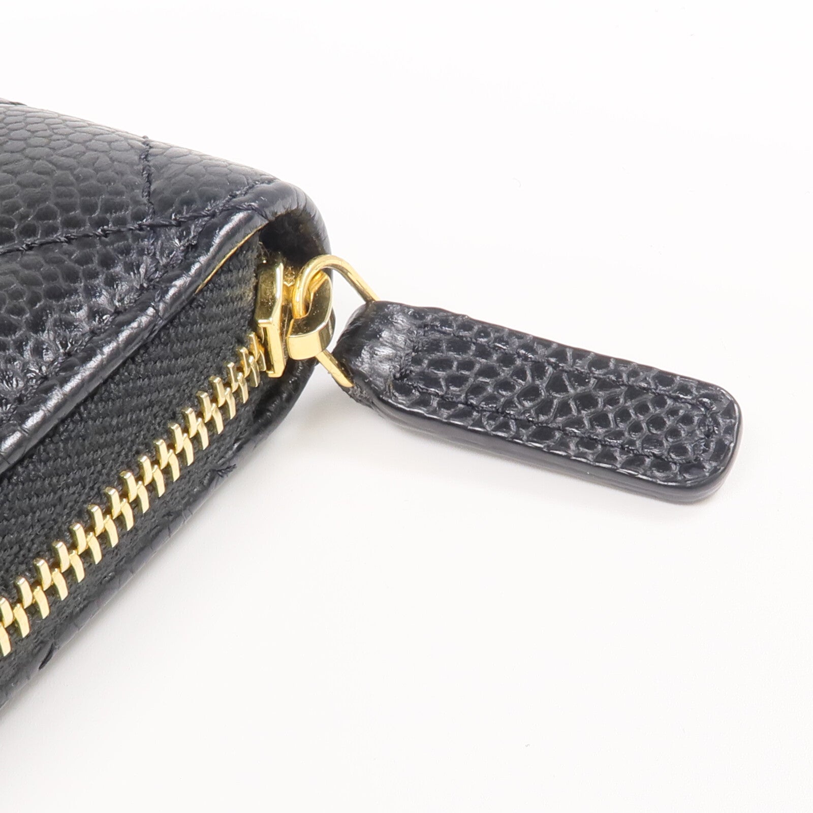 CHANEL 牛皮皮革Card/Coin Case金扣零錢包/卡片套