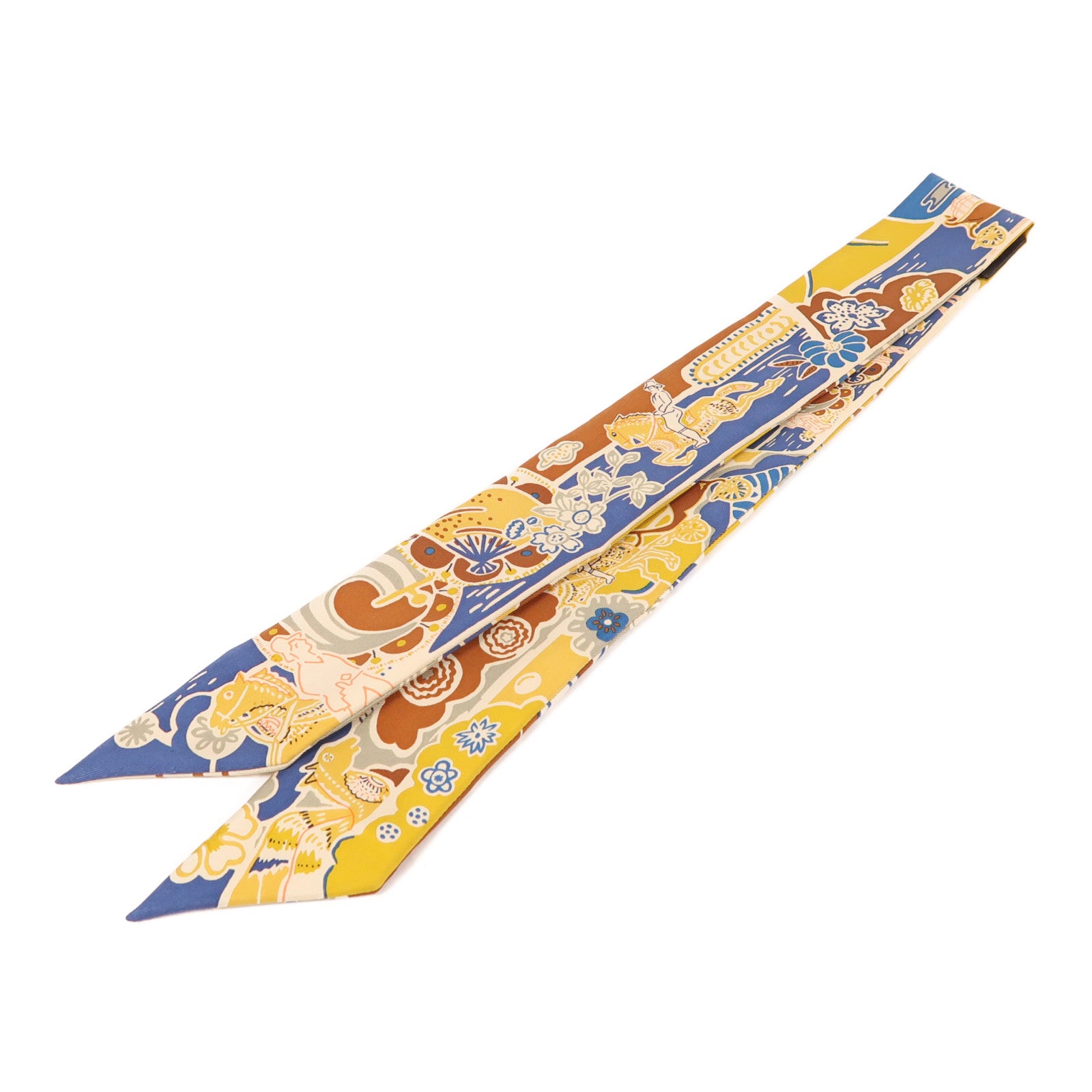 HERMES 絲質Twilly絲巾