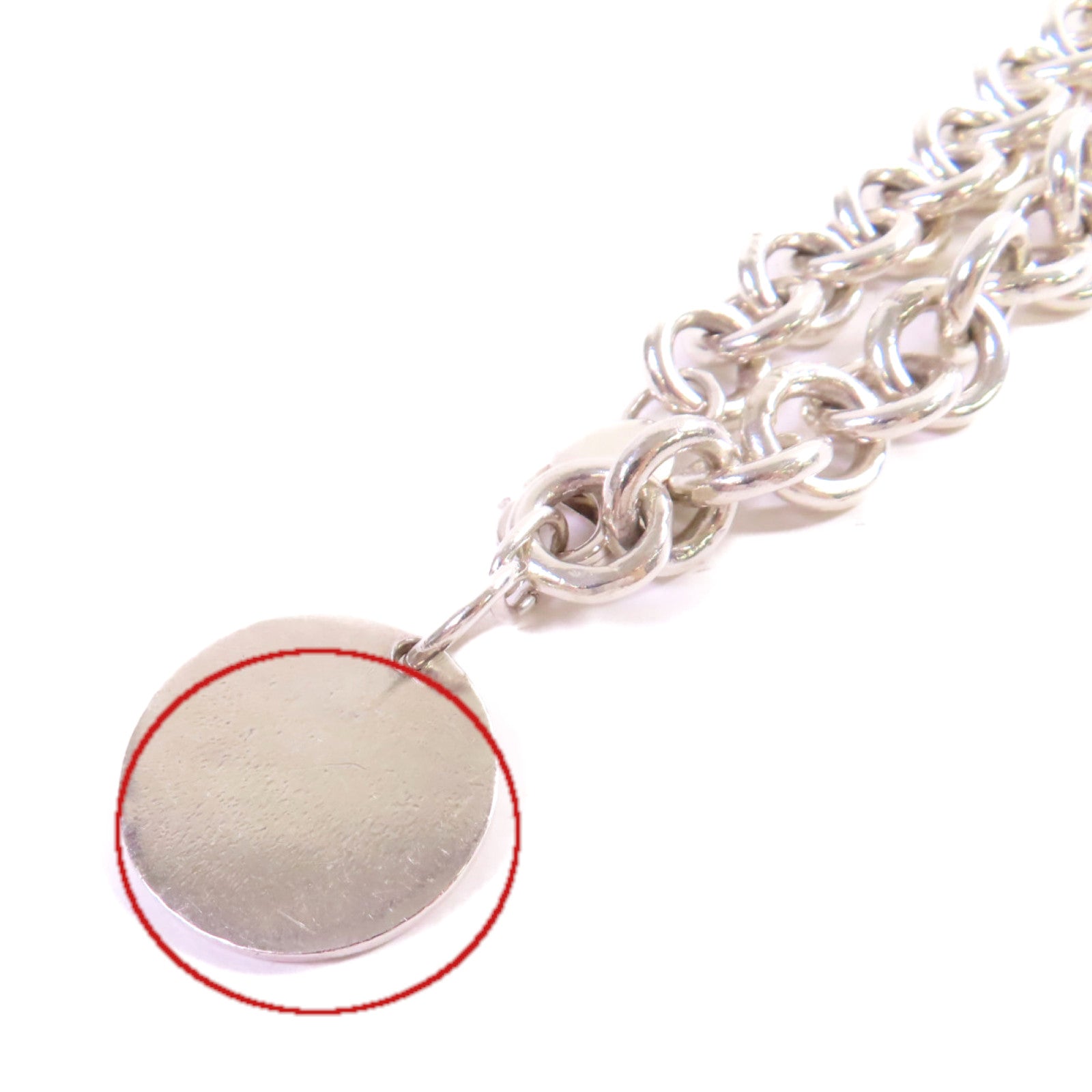 TIFFANY＆CO 925純銀Return To Tiffany Round Tag Bracelet手鏈