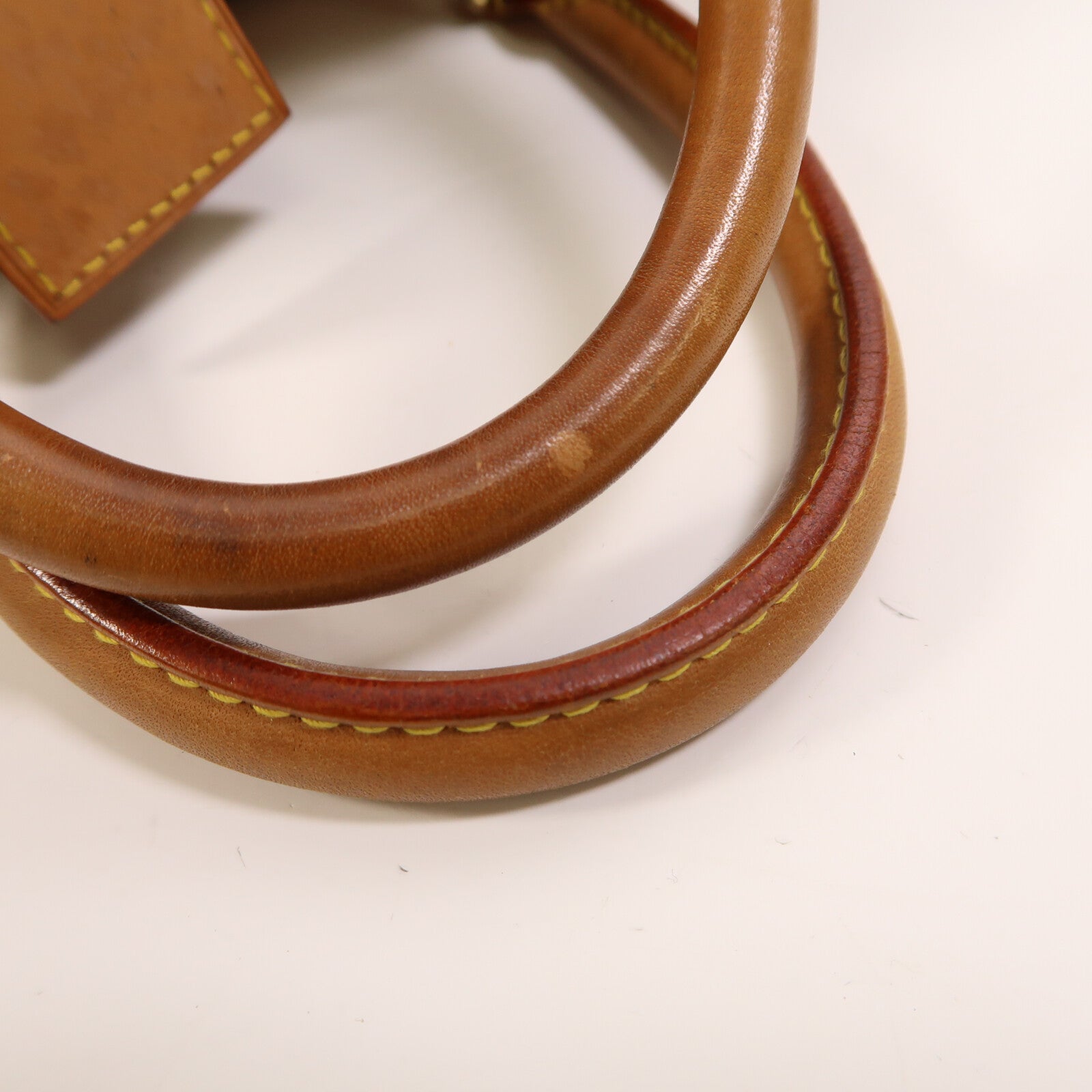 LOUIS VUITTON Monogram Deauville金扣手挽袋棕色