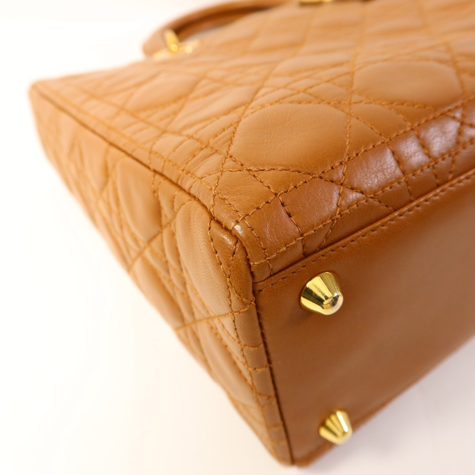 Dior 羊皮皮革Lady Dior金扣手挽肩背兩用袋