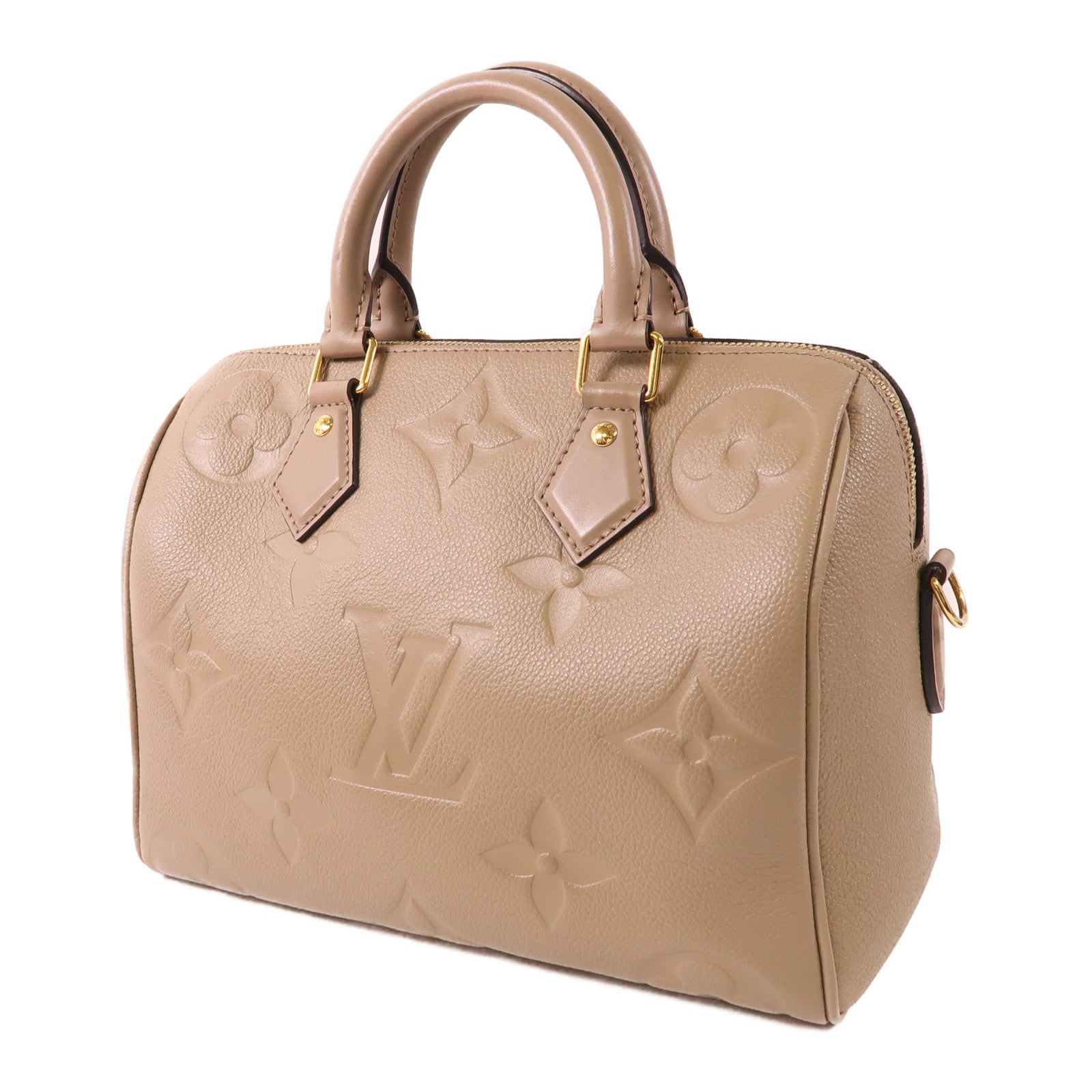 LOUIS VUITTON Monogram Empreinte Speedy Bandouliere 25金扣手挽肩背兩用袋
