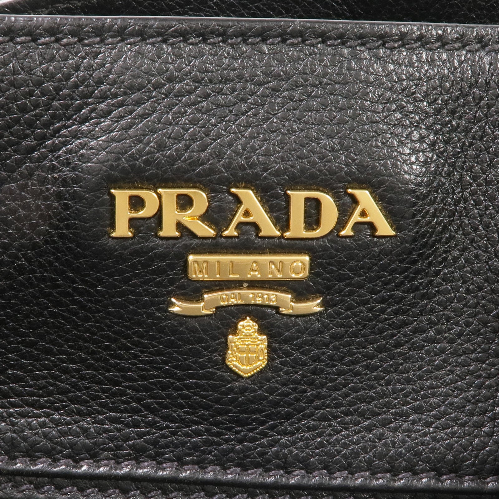 PRADA 牛皮皮革2 Way Shoulder金扣手挽肩背兩用袋