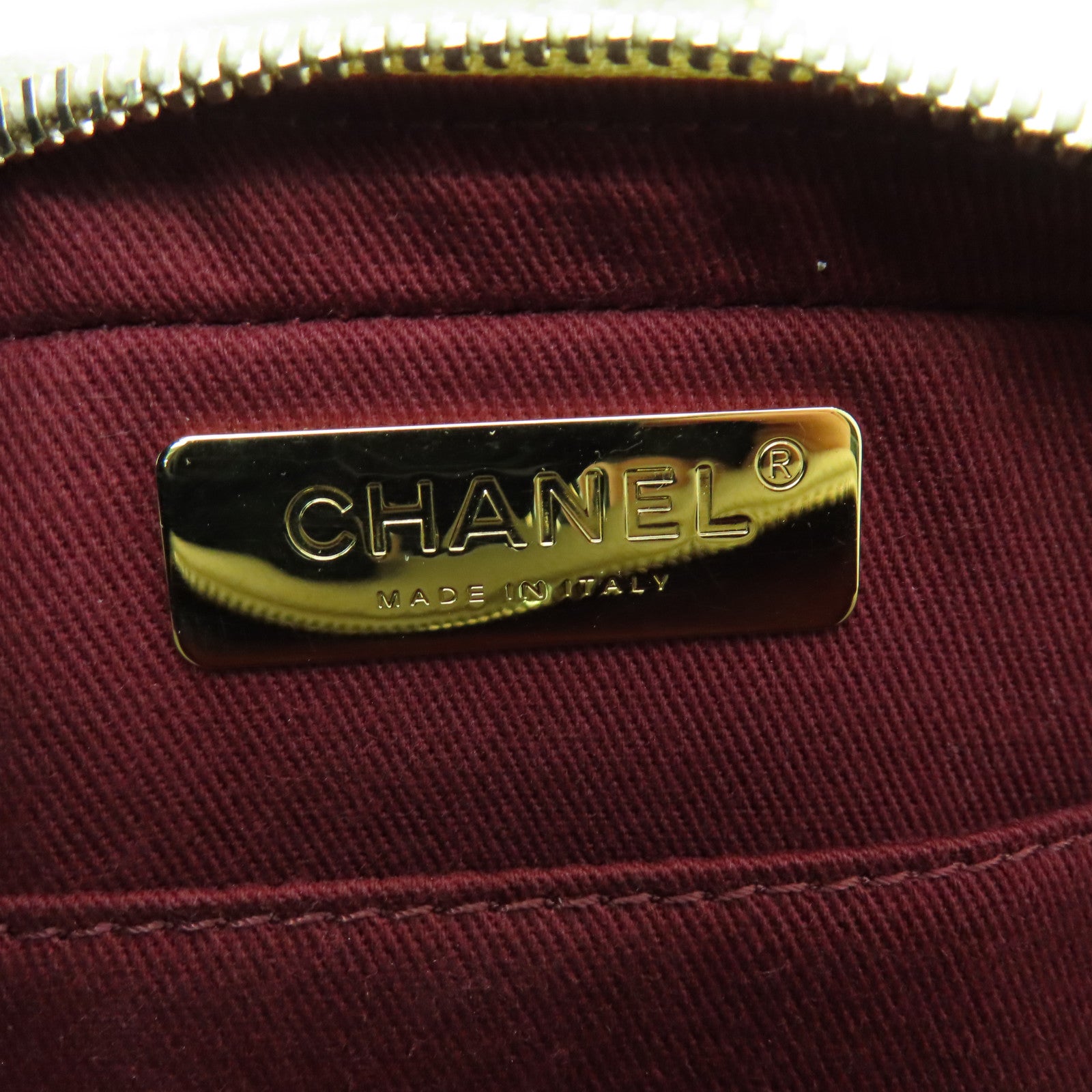 CHANEL 【激減優惠】菱格Caviar皮革Waist Bag金扣腰包白色