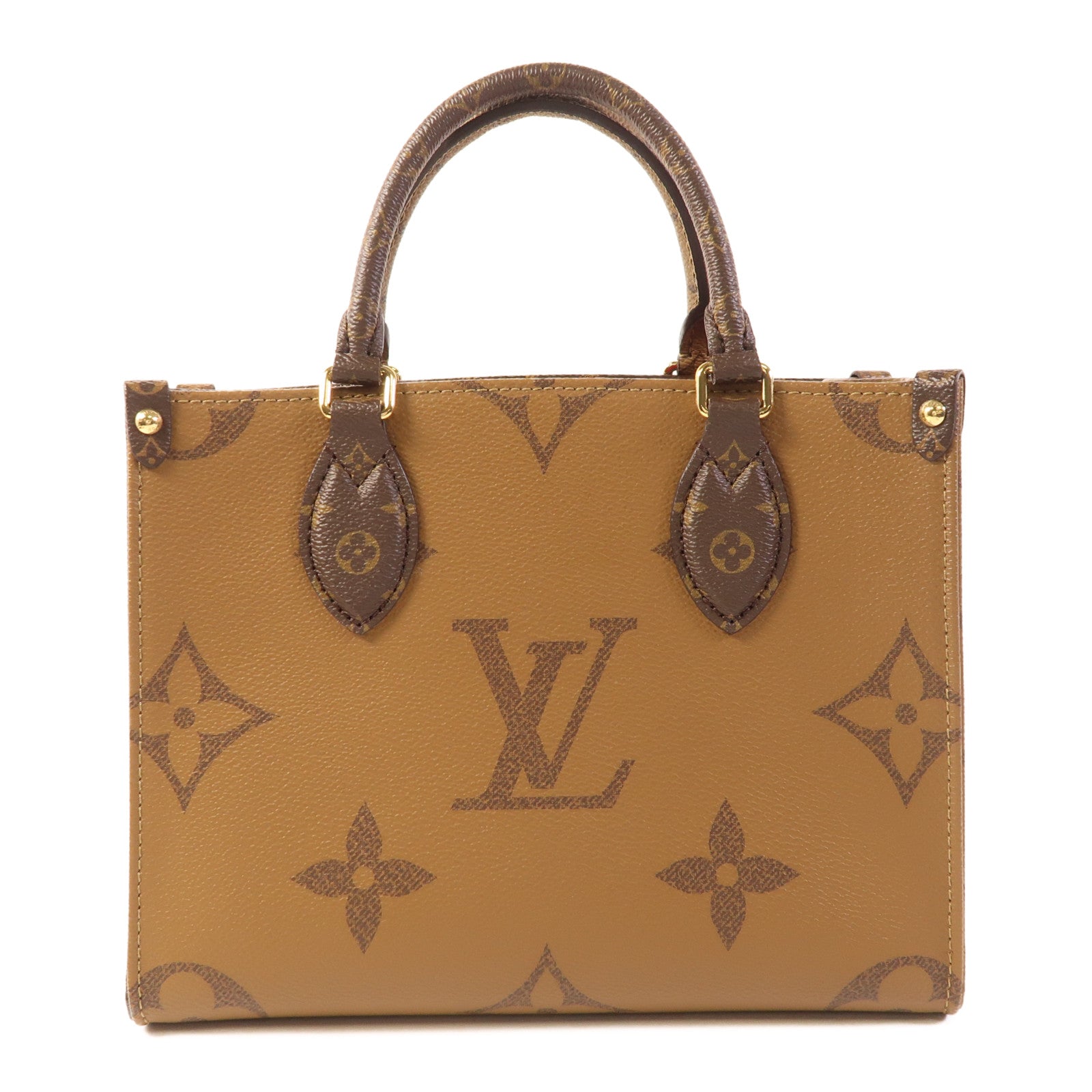 LOUIS VUITTON LV GHW On The Go PM 2 Way Bag M46373 Monogram Giant Brown