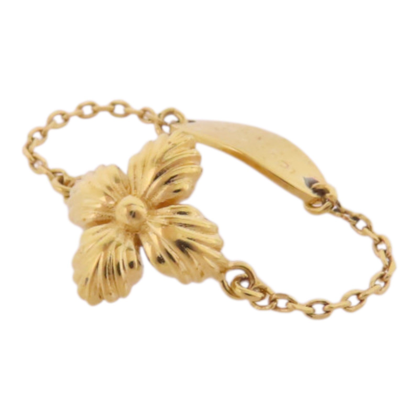 LOUIS VUITTON 金屬/水鑽Burg/Blooming/Strass Ring戒指US#7.5/US#9