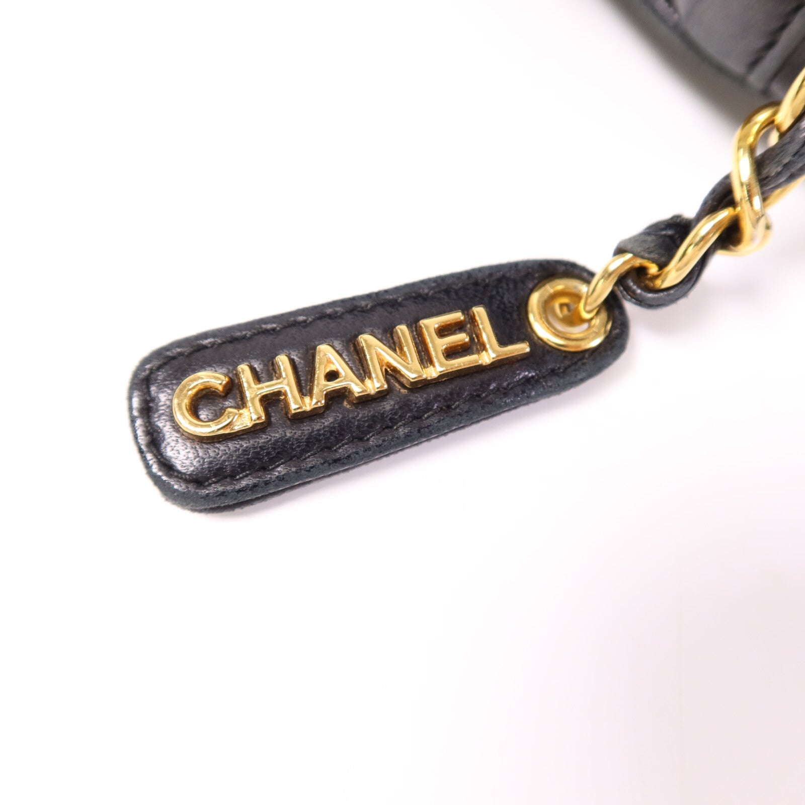 CHANEL 羊皮皮革Handbag金扣手挽袋
