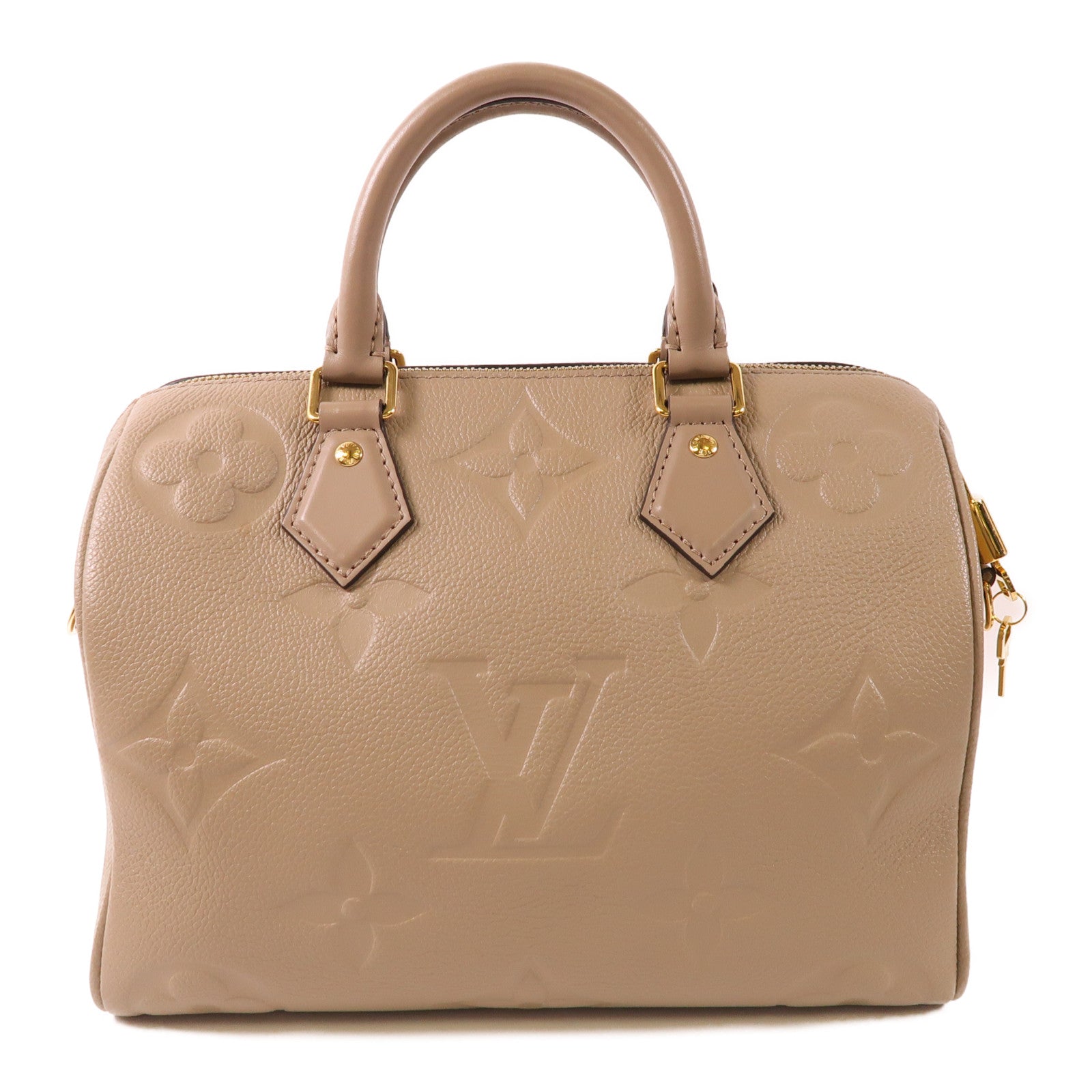 LOUIS VUITTON Monogram Empreinte Speedy Bandouliere 25金扣手挽肩背兩用袋