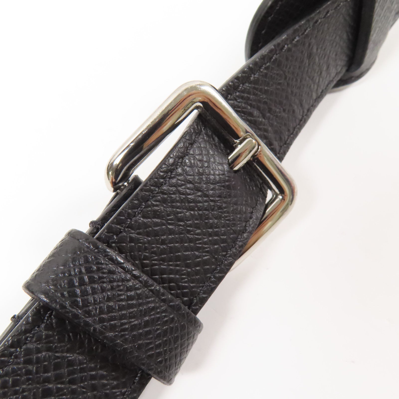 LOUIS VUITTON Tiga皮革Briefcase銀扣手挽肩背兩用袋