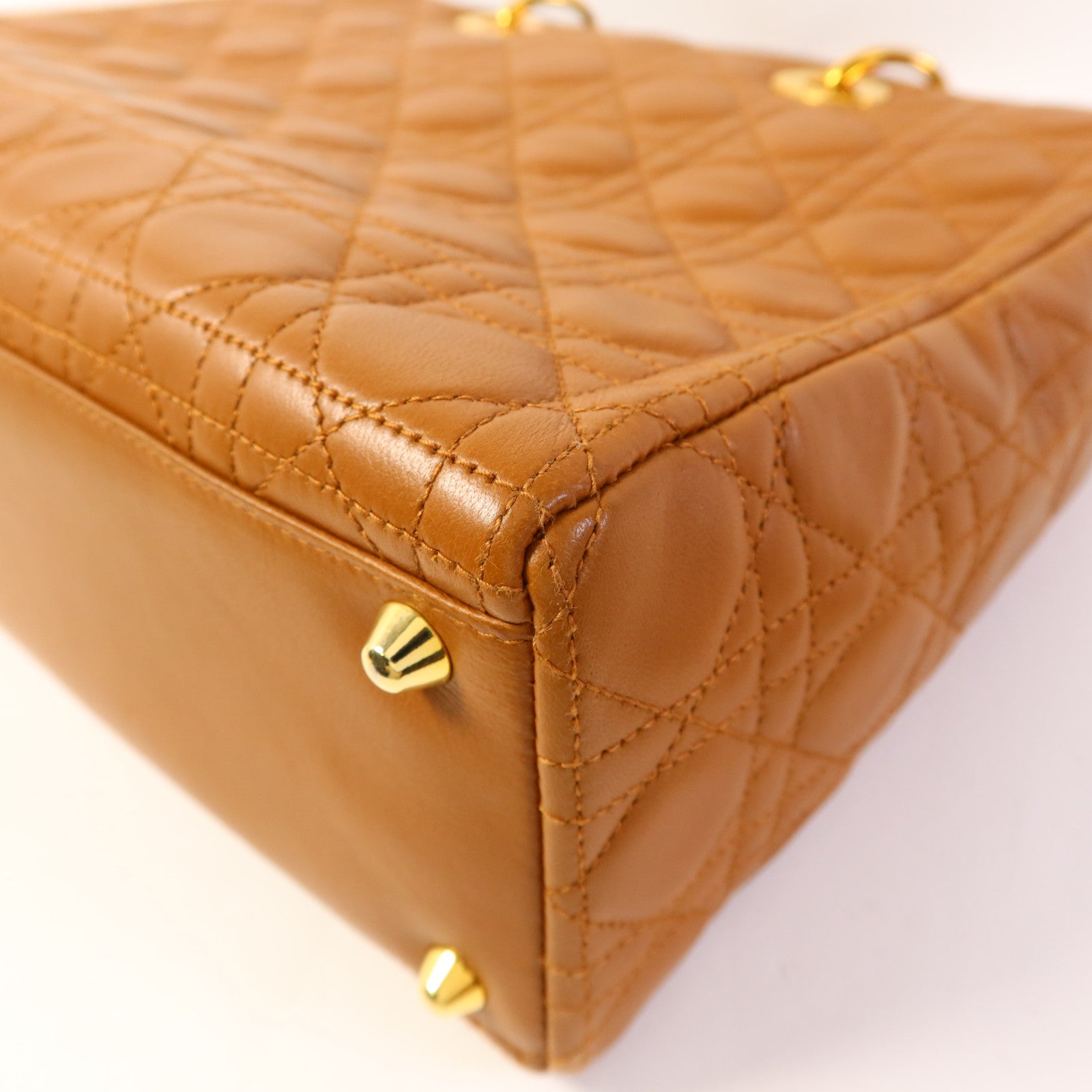 Dior 羊皮皮革Lady Dior金扣手挽肩背兩用袋