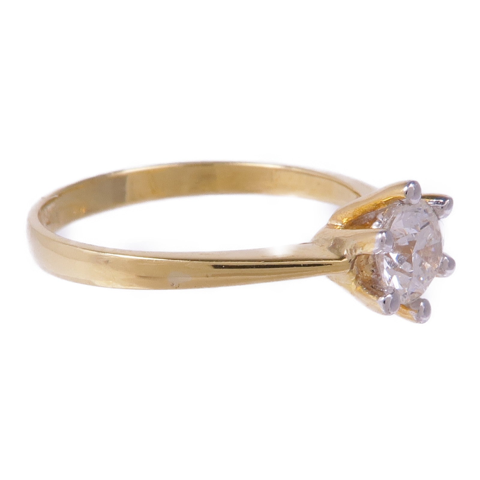 JEWELRY 【激減優惠】18K黃金/白金Diamond Ring鑽石戒指US#5.25