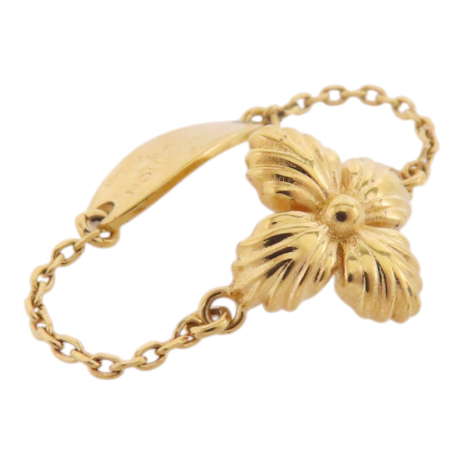 LOUIS VUITTON 金屬/水鑽Burg/Blooming/Strass Ring戒指US#7.5/US#9