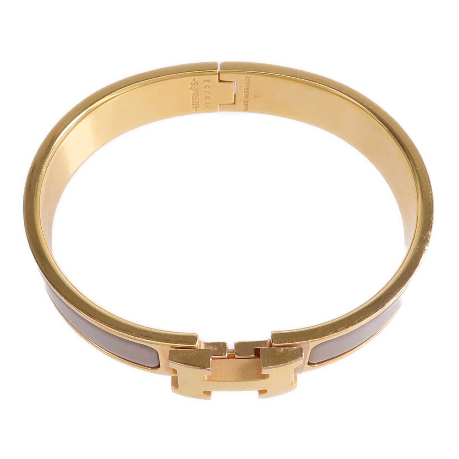HERMES 金屬Clic H琺瑯手鐲