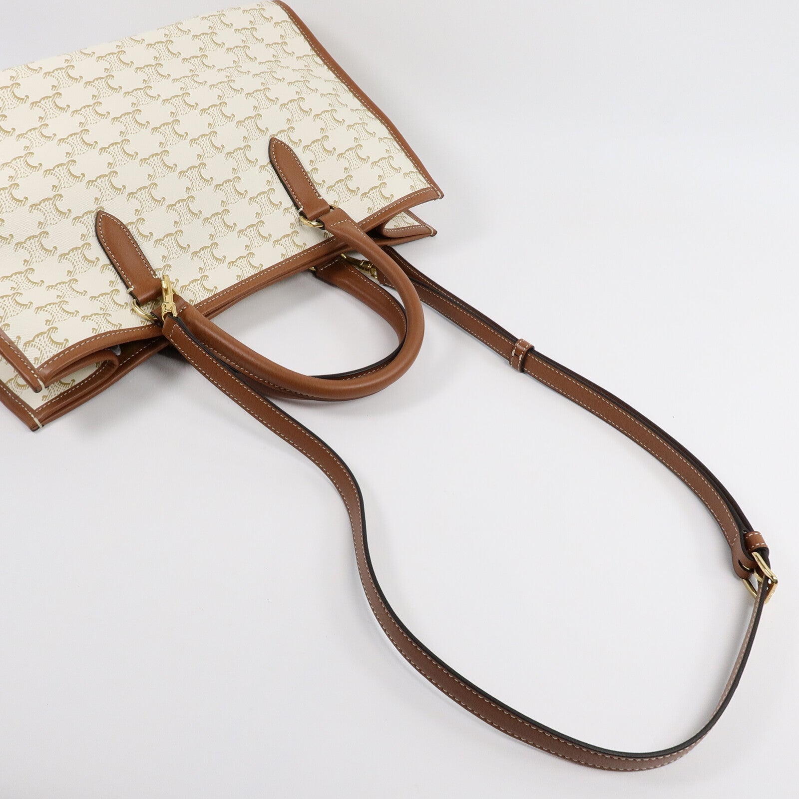 CELINE 塗層帆布Cabas Tote Bag肩背袋