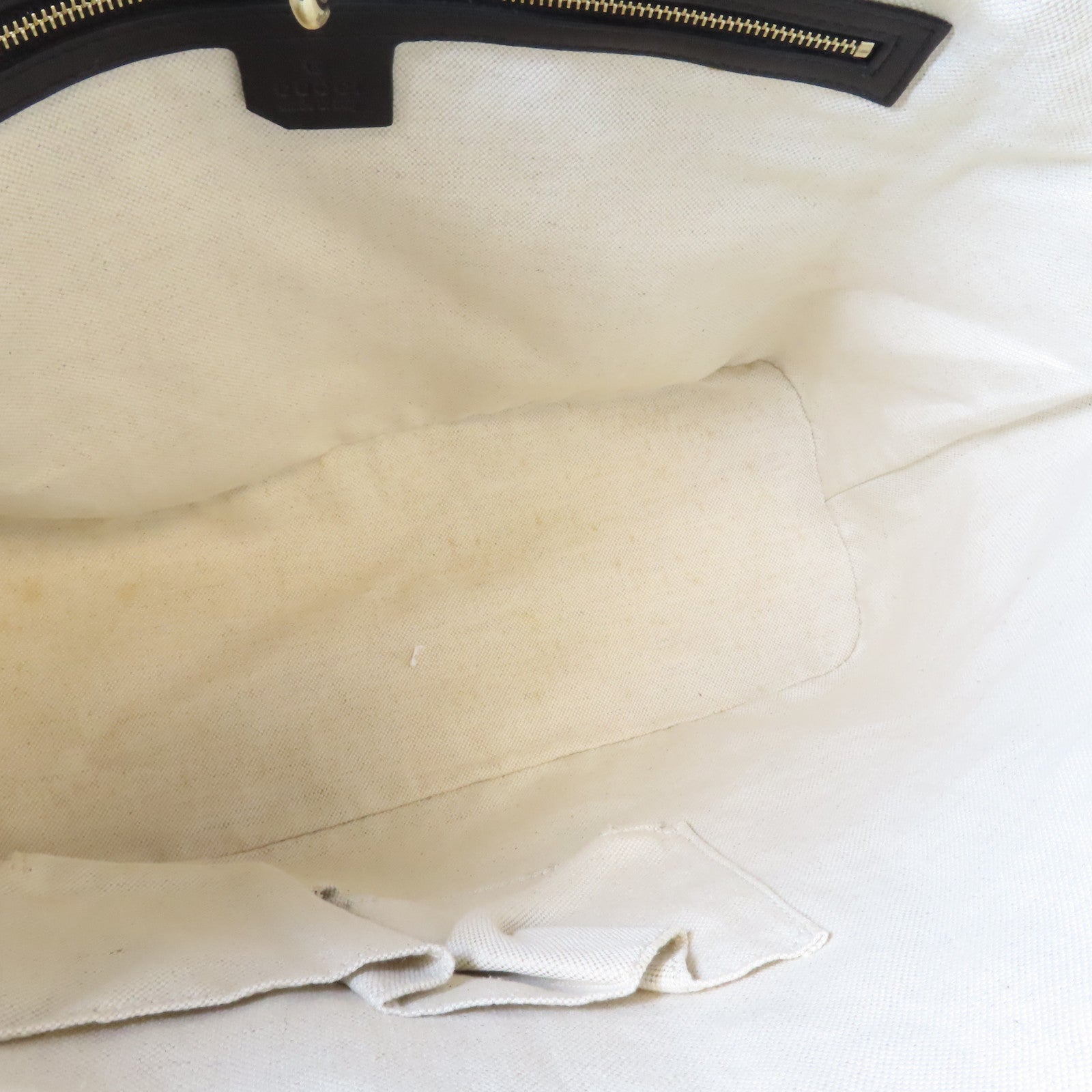 GUCCI 【激減優惠】漆皮皮革Tote Bag金扣手挽袋黑色