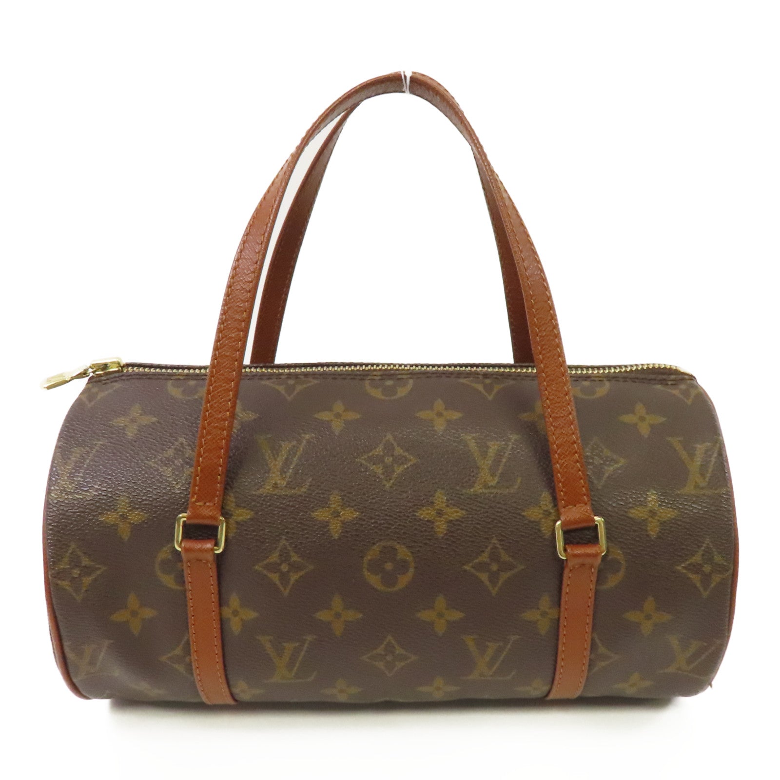 LOUIS VUITTON 【激減優惠】Monogram Papillon PM金扣肩背袋棕色
