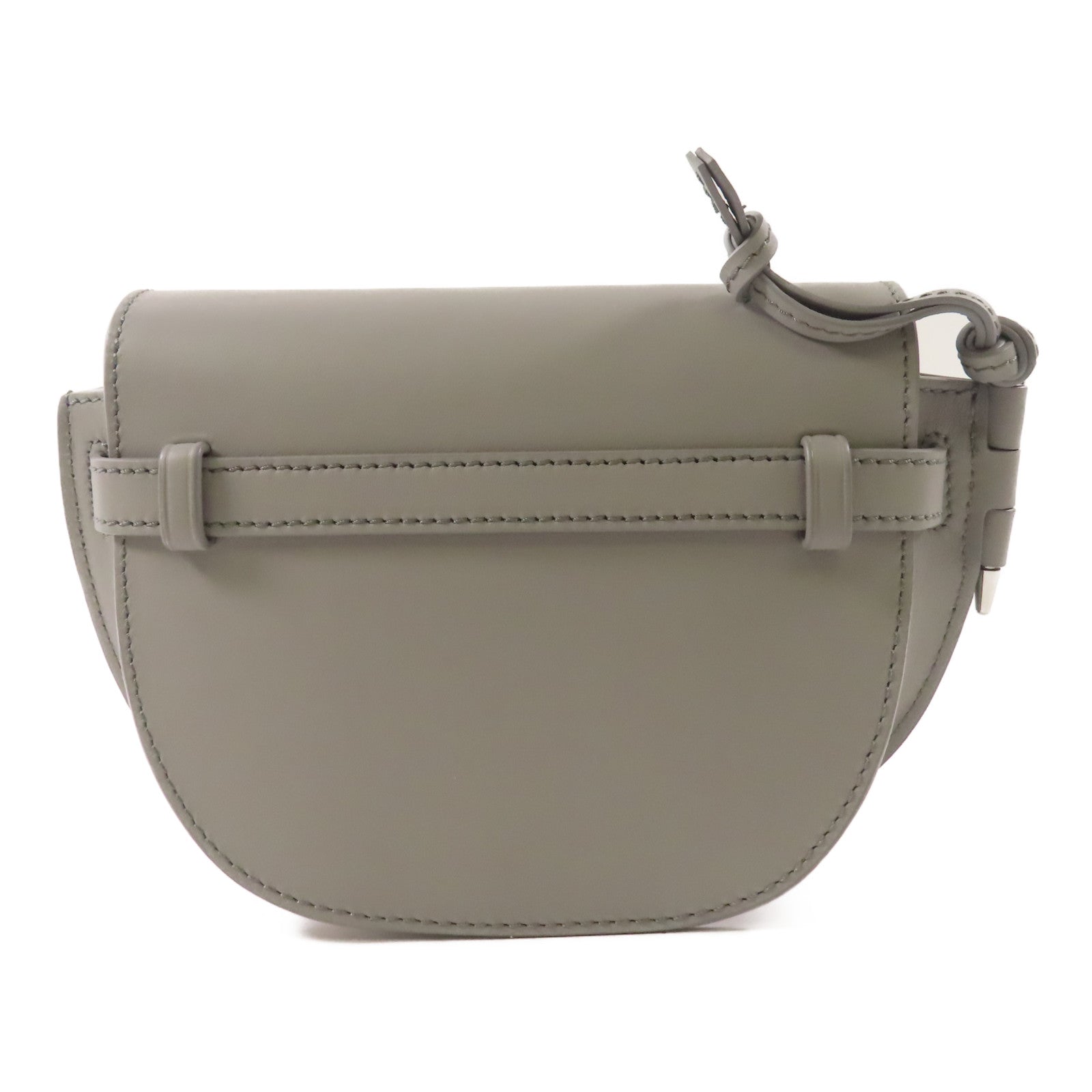 LOEWE 牛皮皮革Mini Gate Dual Bag銀扣肩背袋