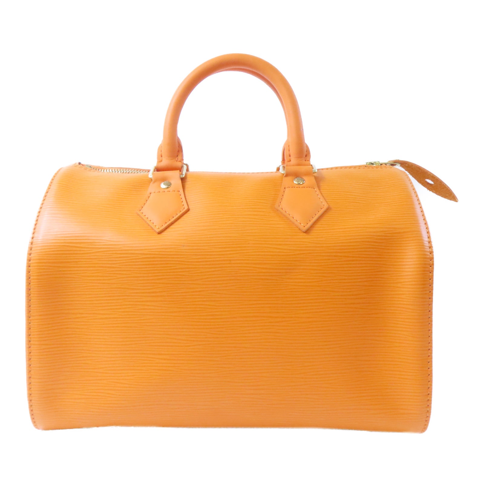 LOUIS VUITTON EPI Speedy 25金扣手挽袋橙色