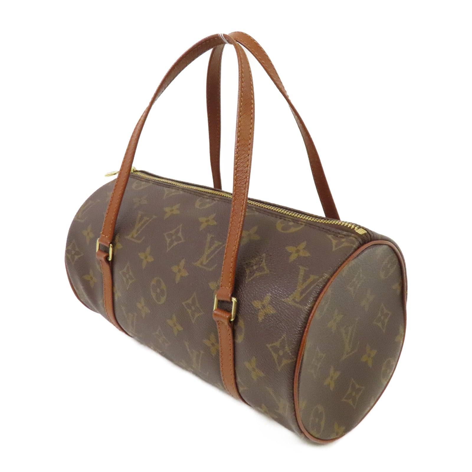 LOUIS VUITTON 【激減優惠】Monogram Papillon PM金扣肩背袋棕色
