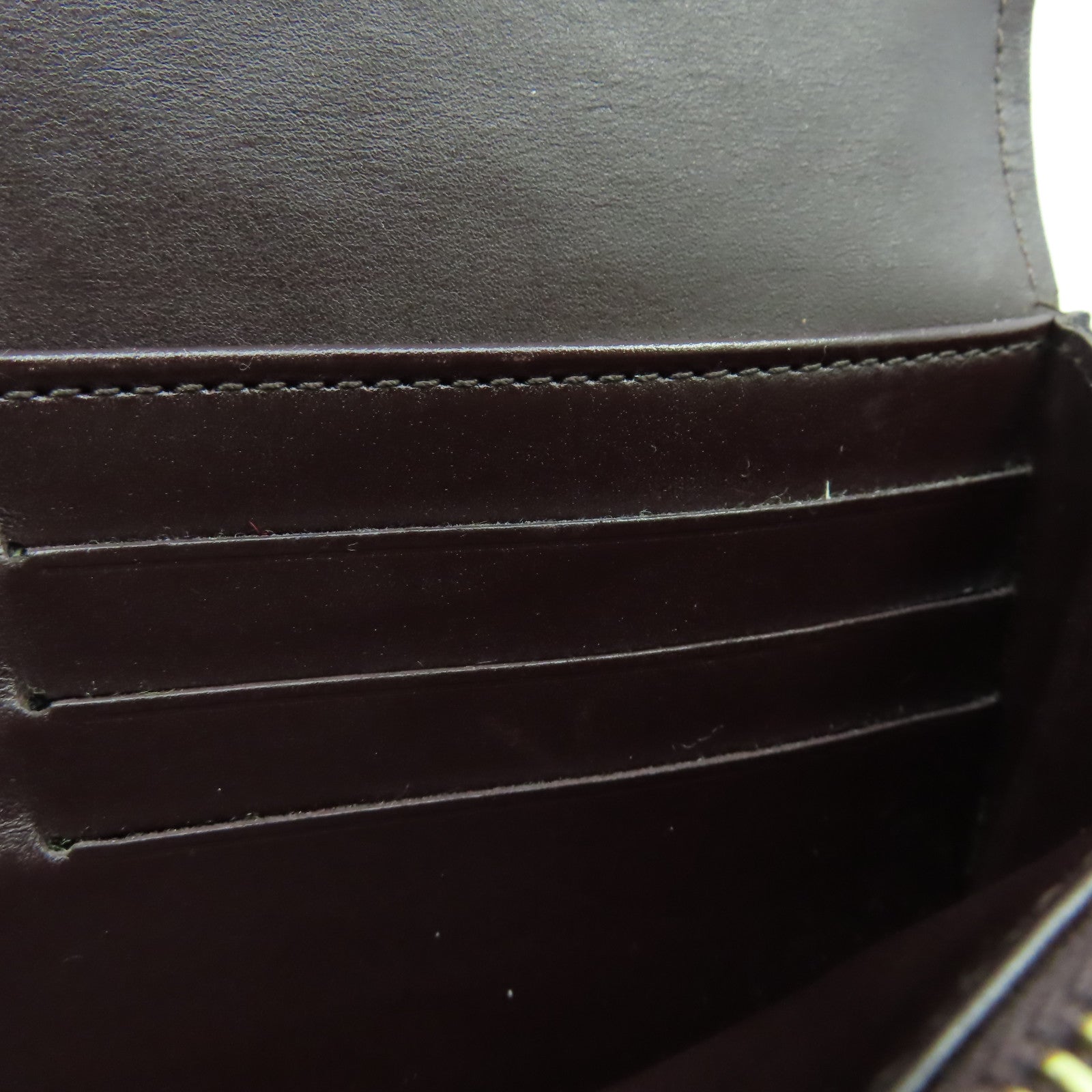 LOUIS VUITTON 【激減優惠】Monogram Vernis Portefeuille Sarah金扣長錢包酒紅色