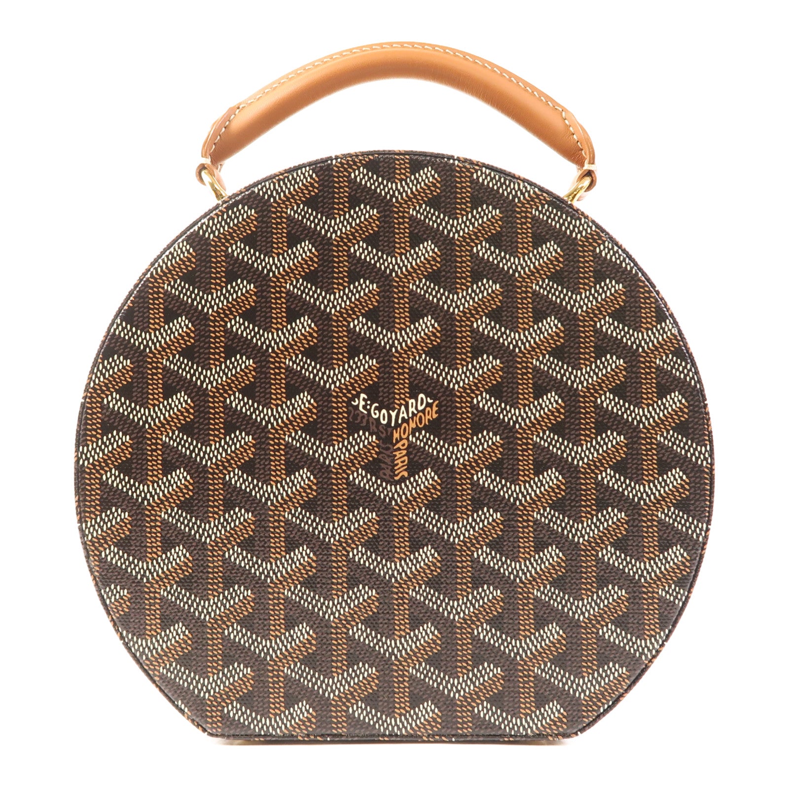 GOYARD 塗層帆布Sac Boite Chapeau Hatbox金扣手挽肩背兩用袋
