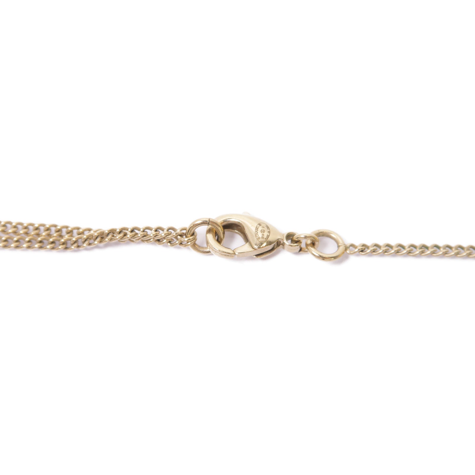 CHANEL PVC/金屬Necklace項鍊黑色/白色/金色