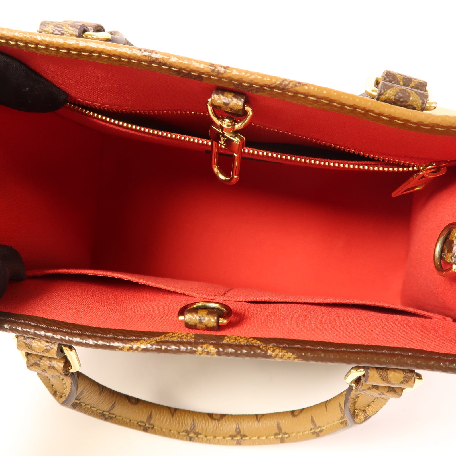 LOUIS VUITTON LV GHW On The Go PM 2 Way Bag M46373 Monogram Giant Brown