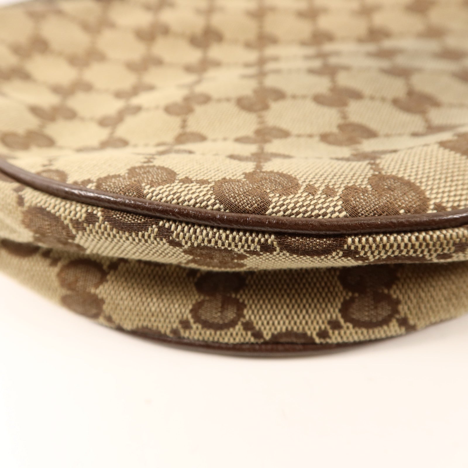 GUCCI 帆布Shoulder Bag銀扣肩背袋