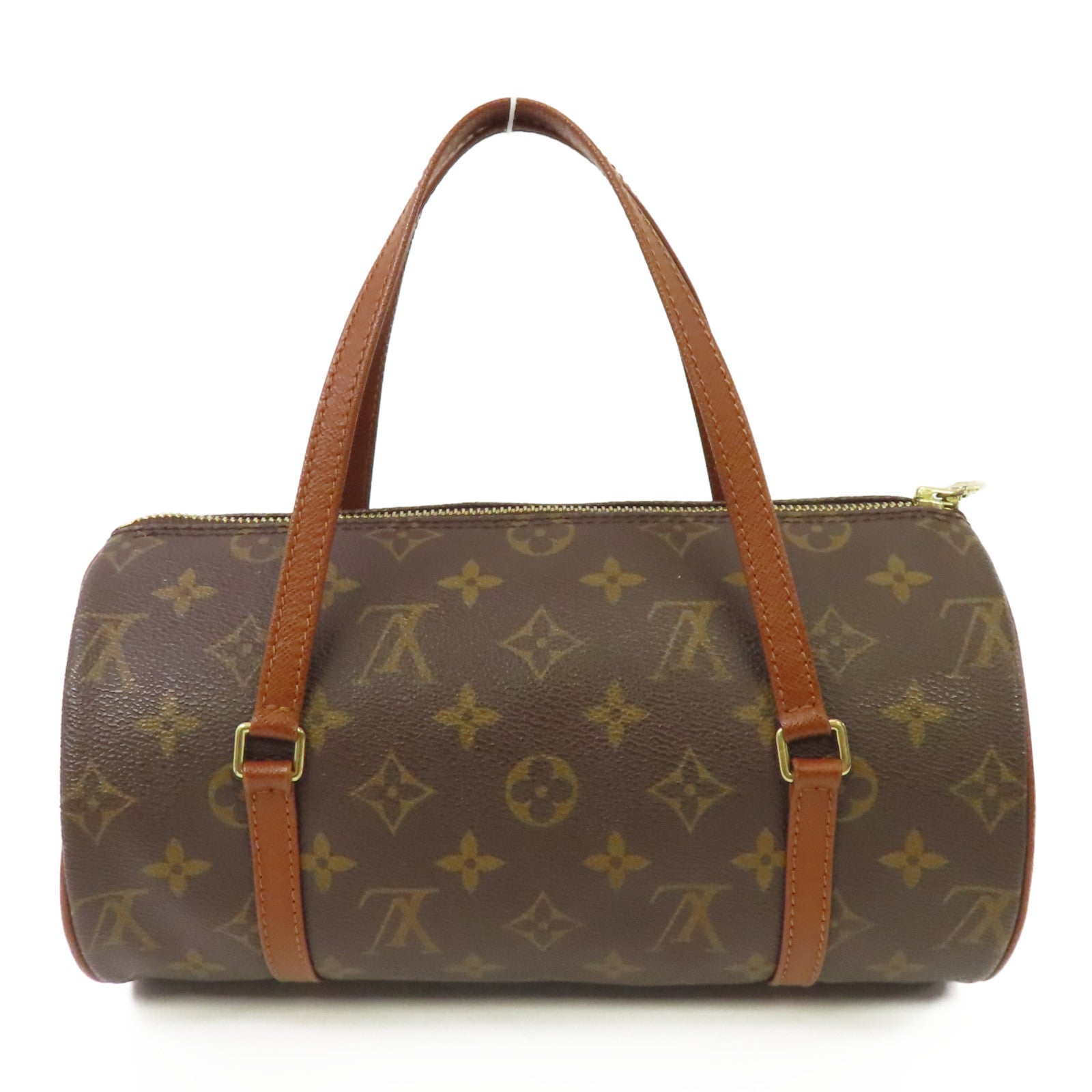 LOUIS VUITTON 【激減優惠】Monogram Papillon PM金扣肩背袋棕色