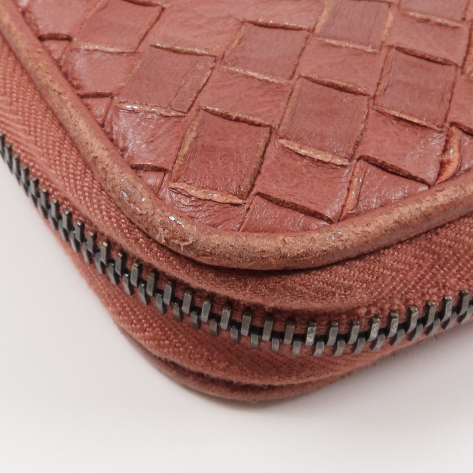 BOTTEGA VENETA 【激減優惠】織紋皮革Zipper Long Wallet長錢包