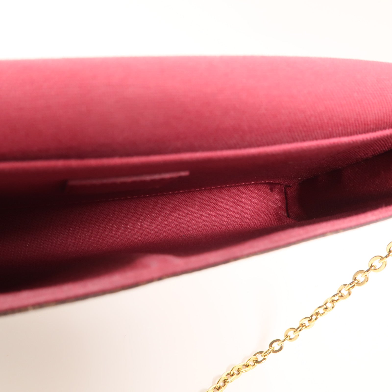 LOUIS VUITTON Monogram Pochette Felicie金扣鏈帶肩背袋