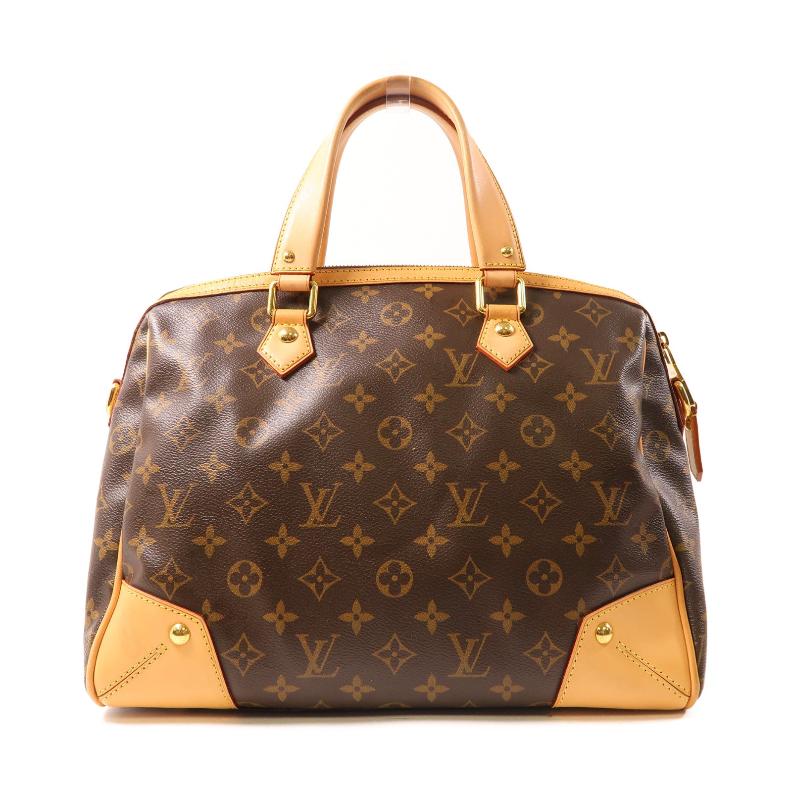LOUIS VUITTON Monogram Retiro金扣手挽肩背兩用袋啡色